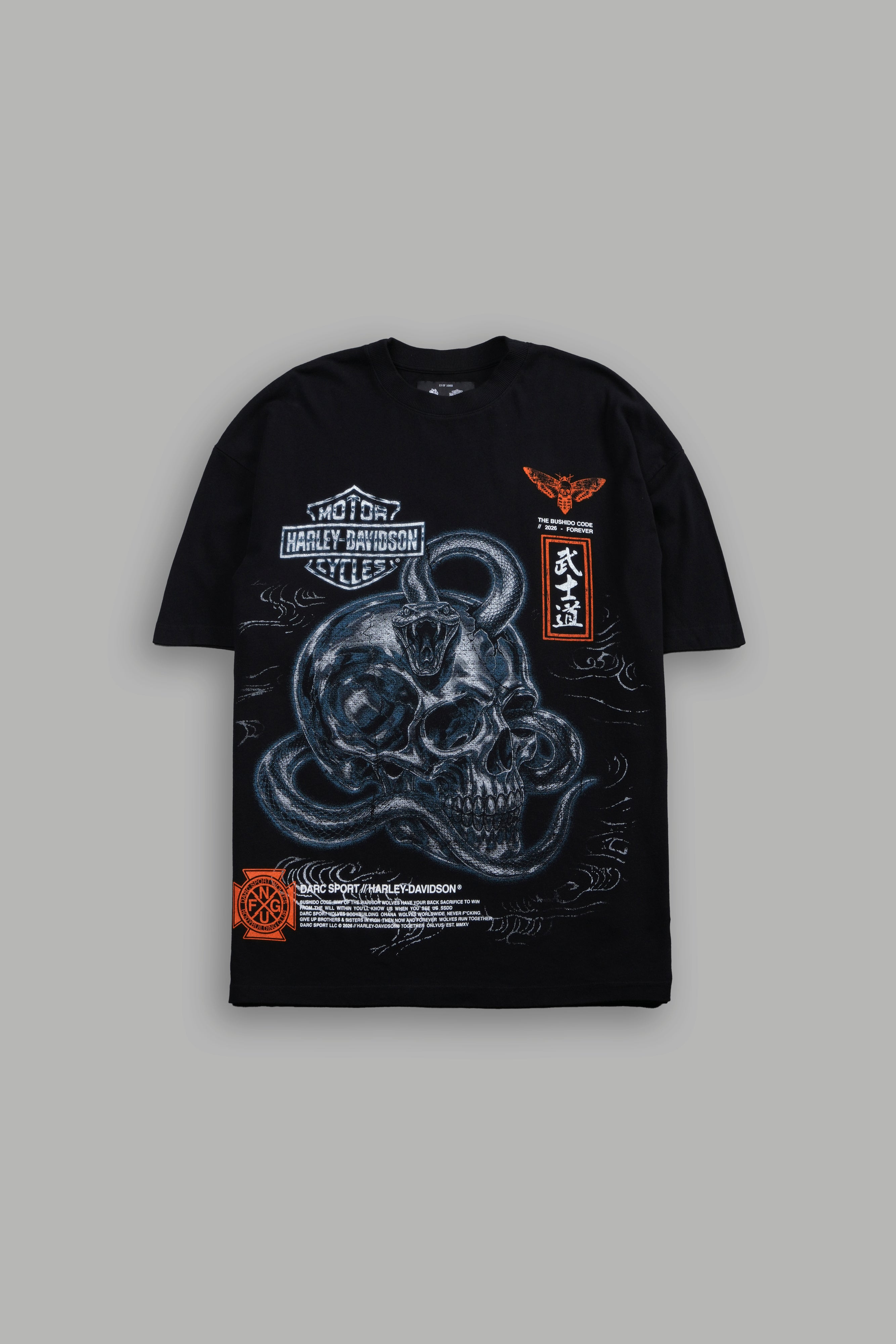 Skulls & Steel Premium Tee in Black
