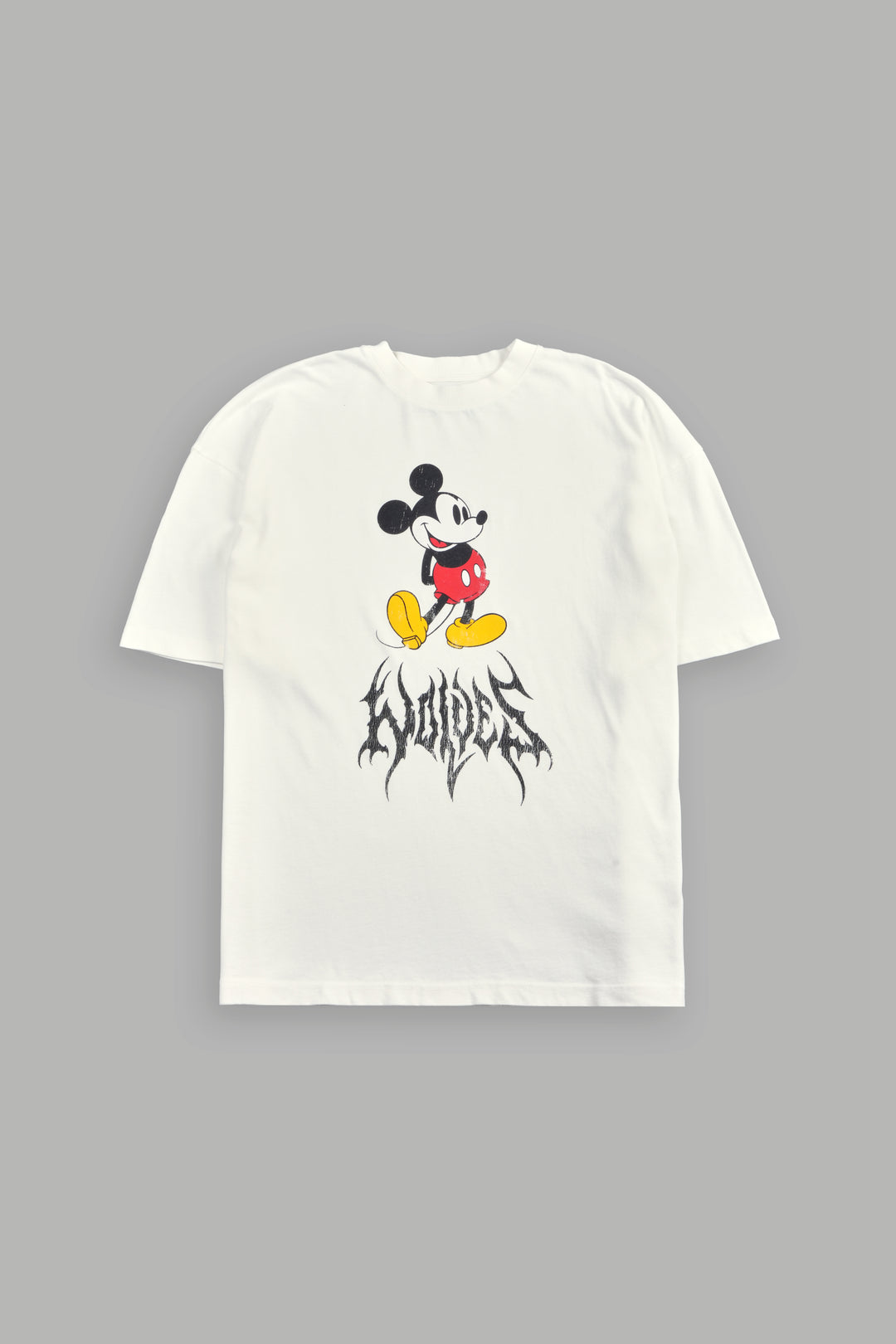 Mickey Mouse Hesh Premium Oversized Tee in Cream