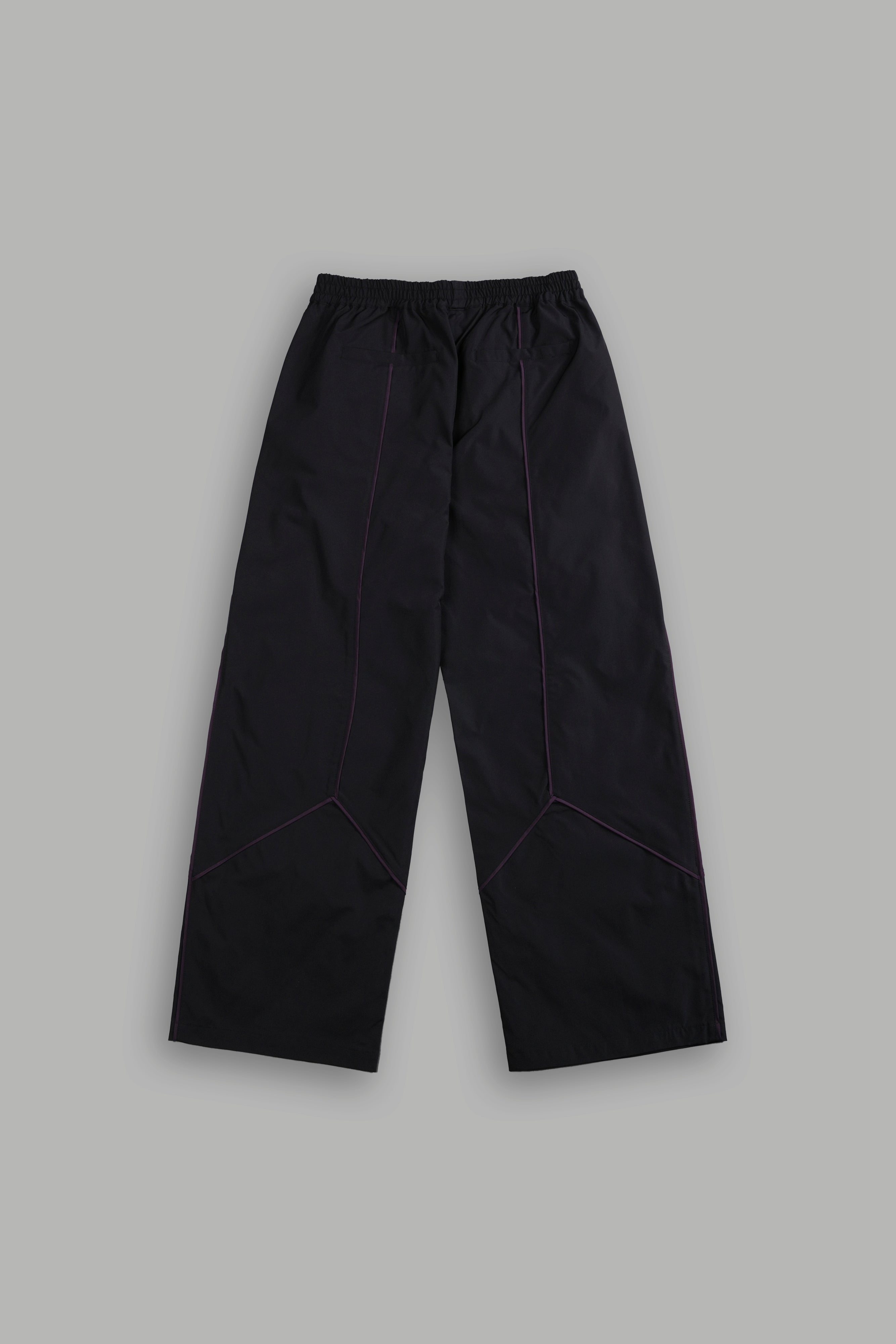 Dual Wolf Men's Quinn Track Pants in Black/Phantom Purple