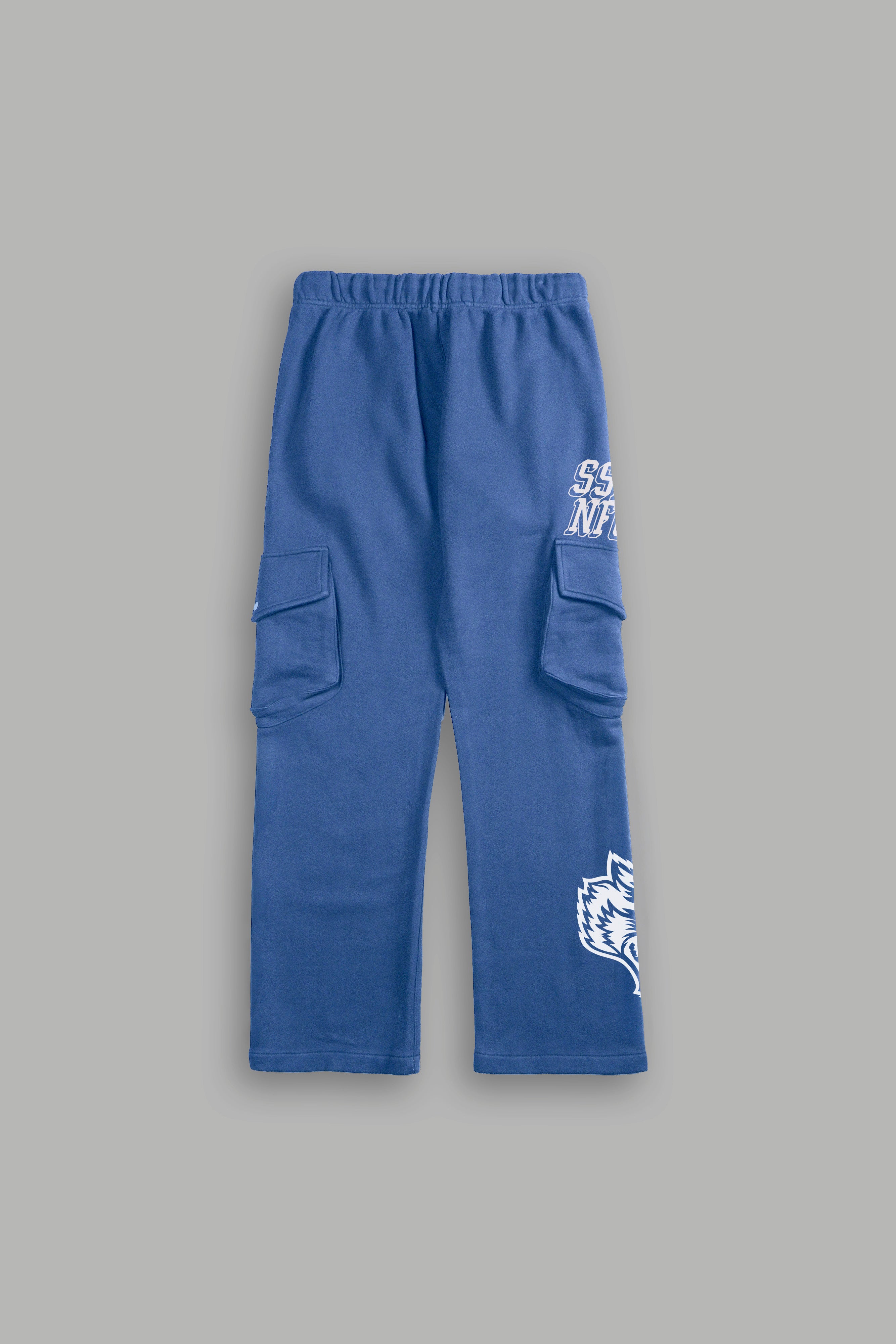La Ca Frvr Bigelow Cargo Sweat Pants in La Blue