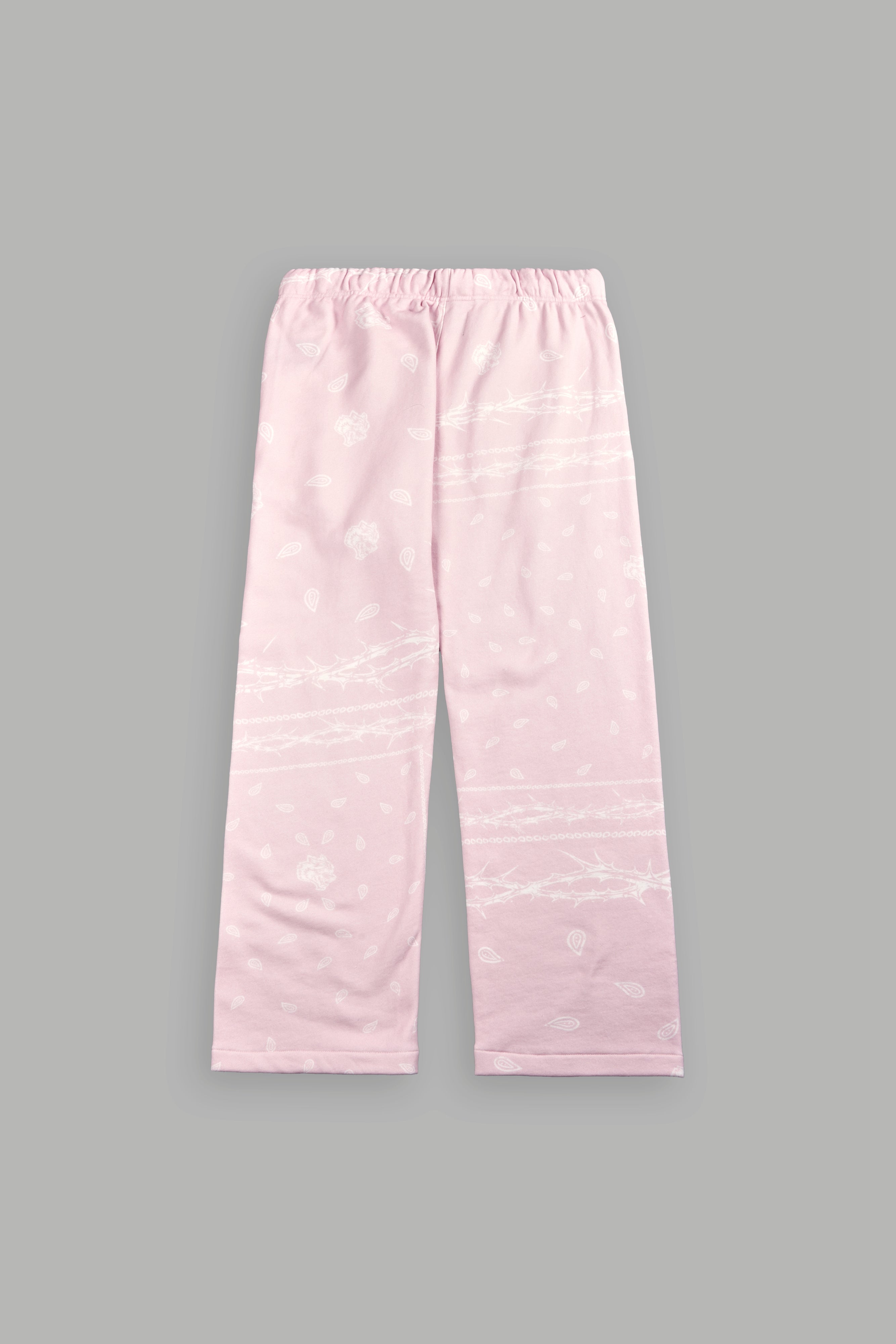 Wolves Pyramid Bigelow Sweat Pants in Blush Pink Thorn Paisley