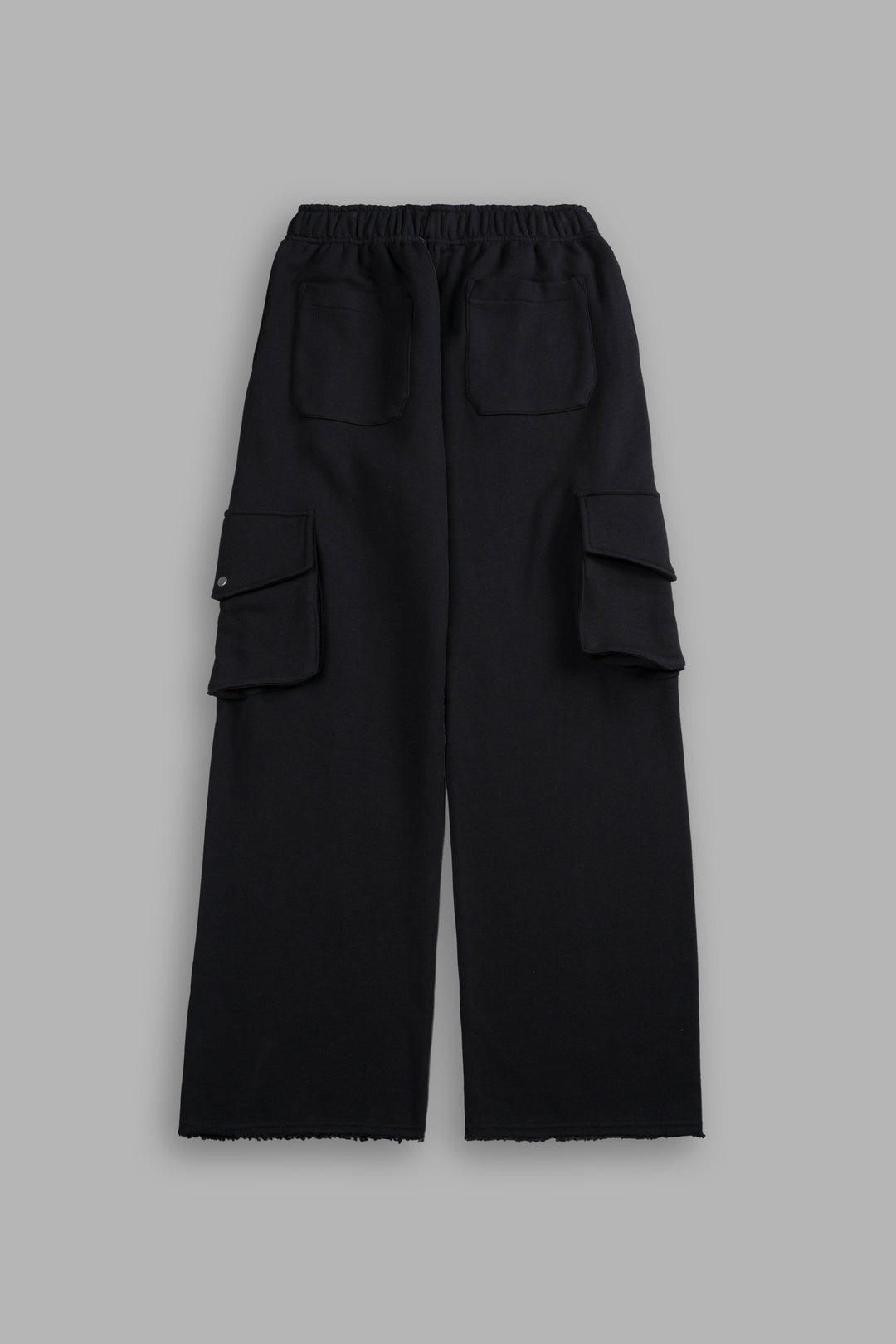 Renewal She Big Cozy Cargo Sweats in Black