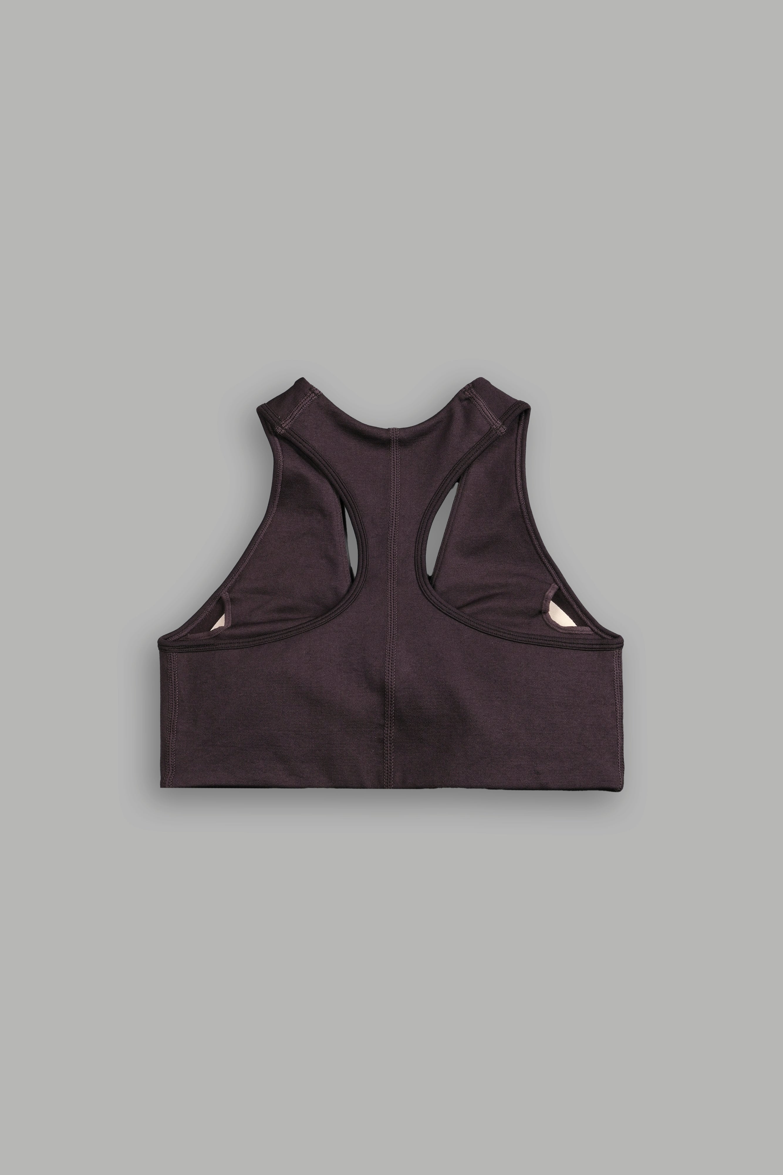 Single Wolf "Everson" Seamless Twist Bra in Darc Garnet