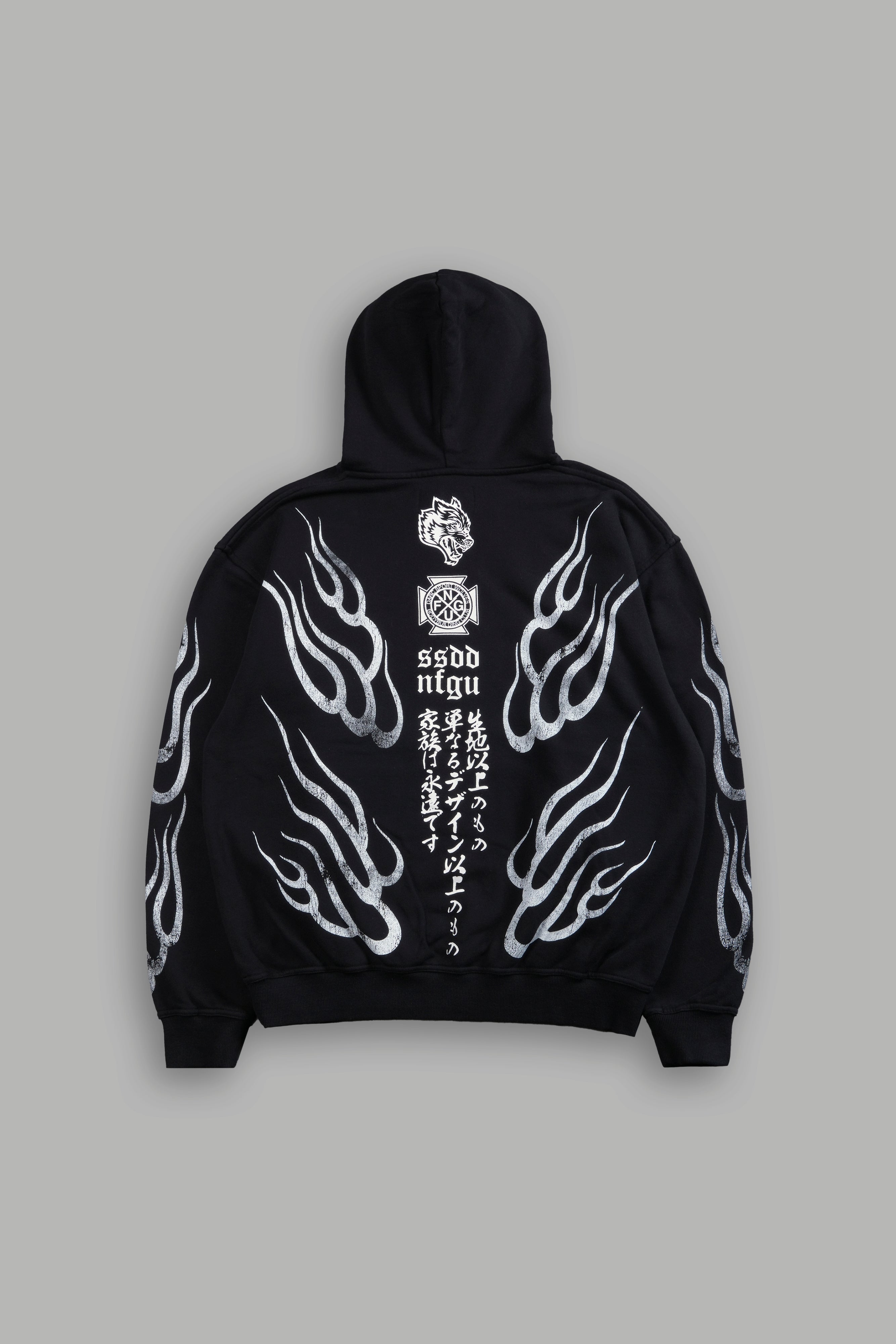 Oni Fire "Pierce" Hoodie in Black