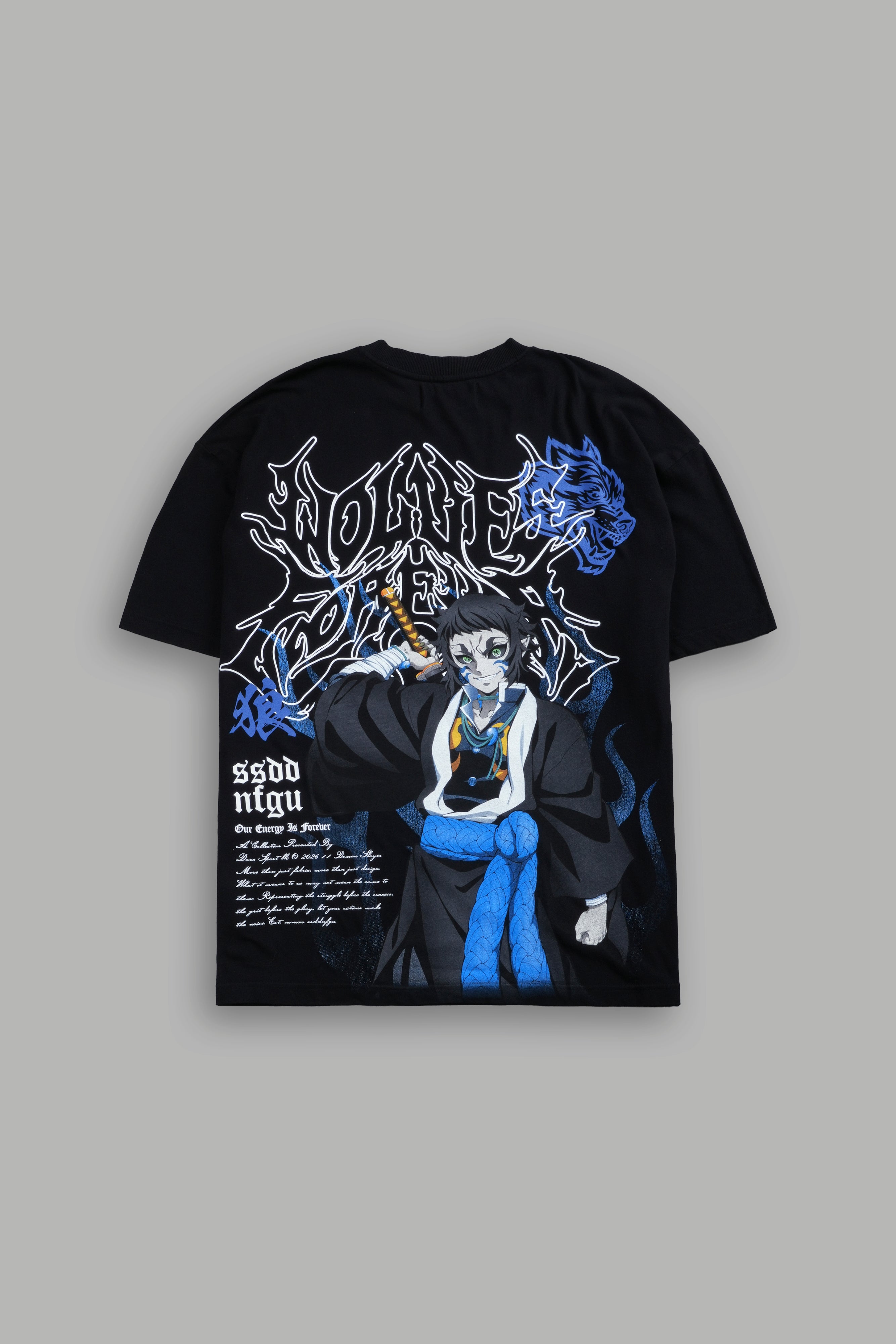 Relentless Premium Oversized Tee in Black
