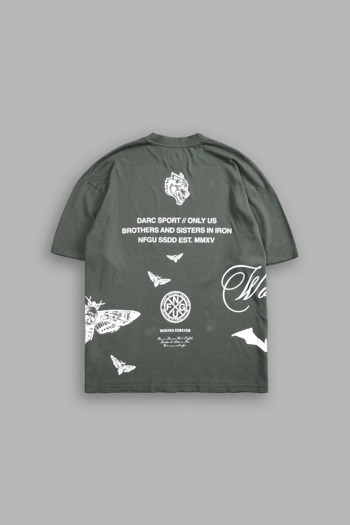(1 OF 500) The Batman "Premium" Oversized Tee in Green Ivy