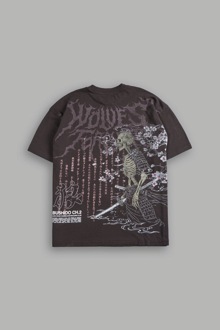 Bushido Never Dies "Premium" Tee in Darc Brown