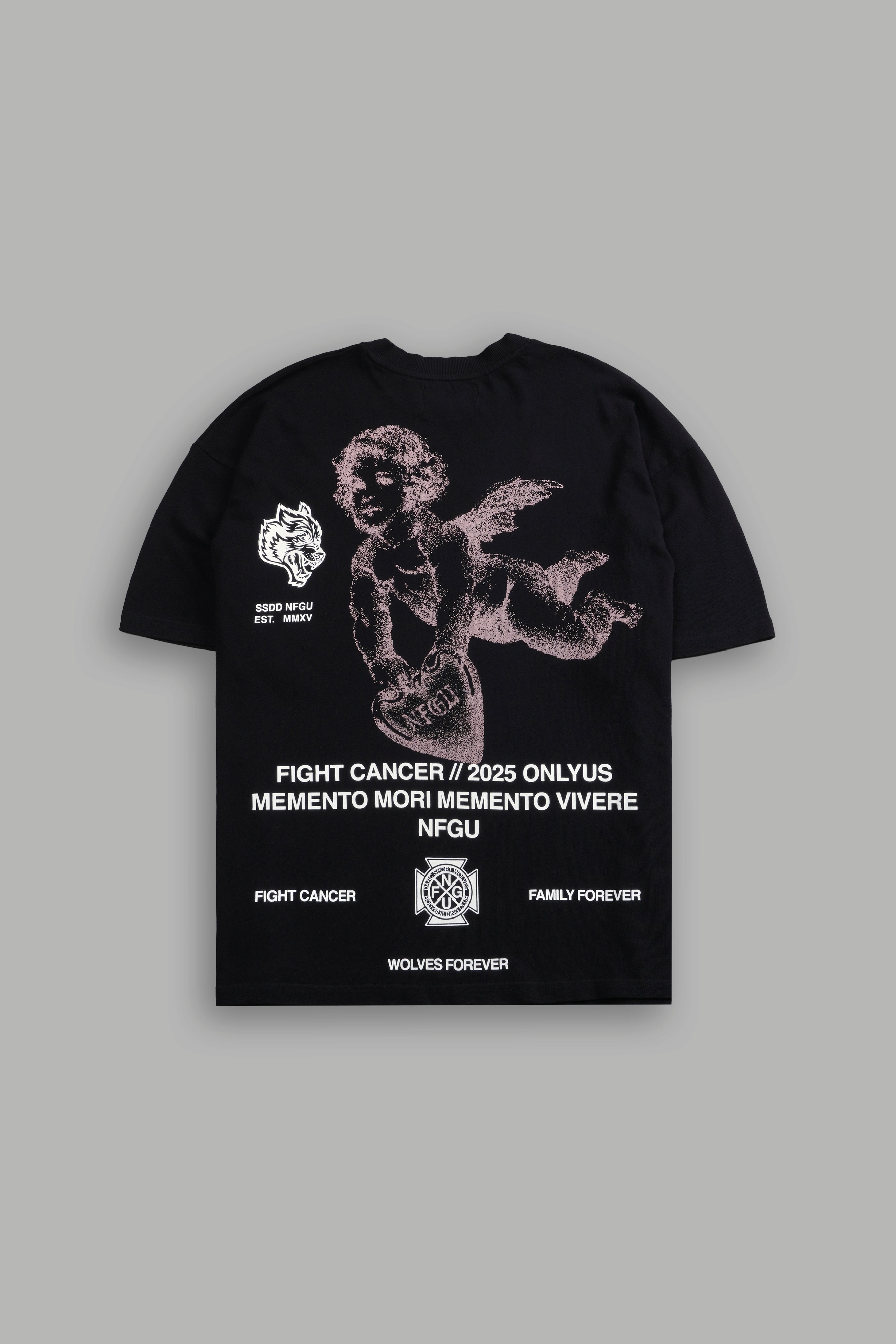 Fight Cancer NFGU "Premium" Oversized Tee in Black