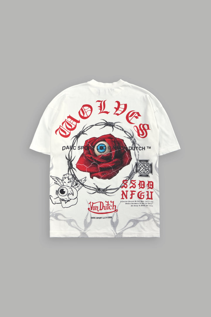 Eye of the Beholder Premium Oversized Tee in Cream