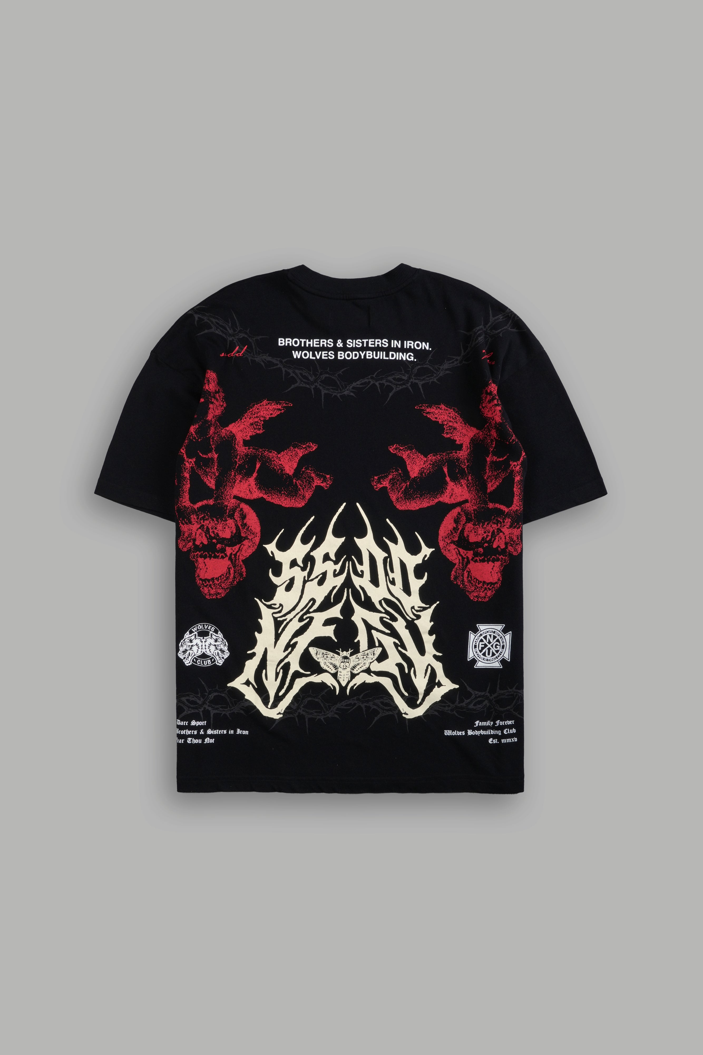 Messengers "Premium" Oversized Tee in Black
