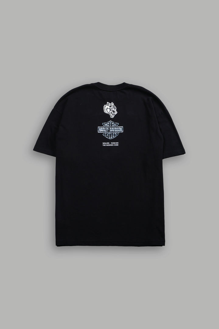 Skulls & Steel Premium Tee in Black