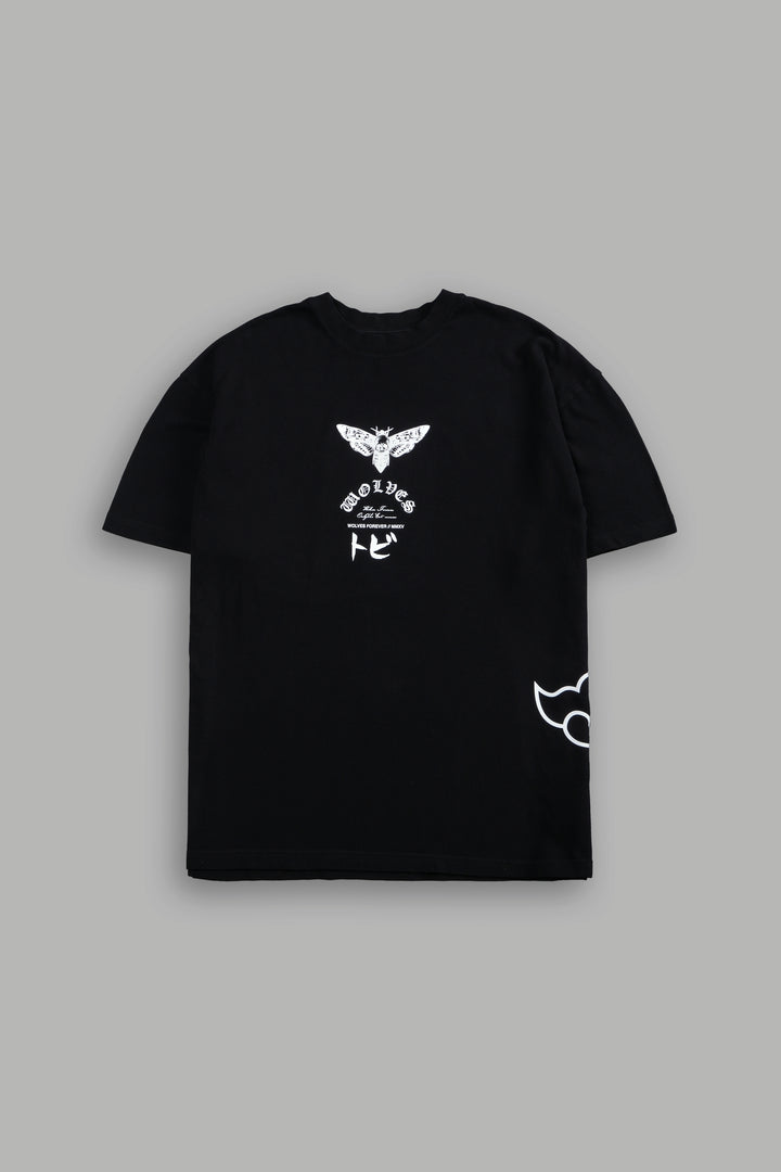 Tobi Akatsuki "Side By Side" Oversized Tee in Black