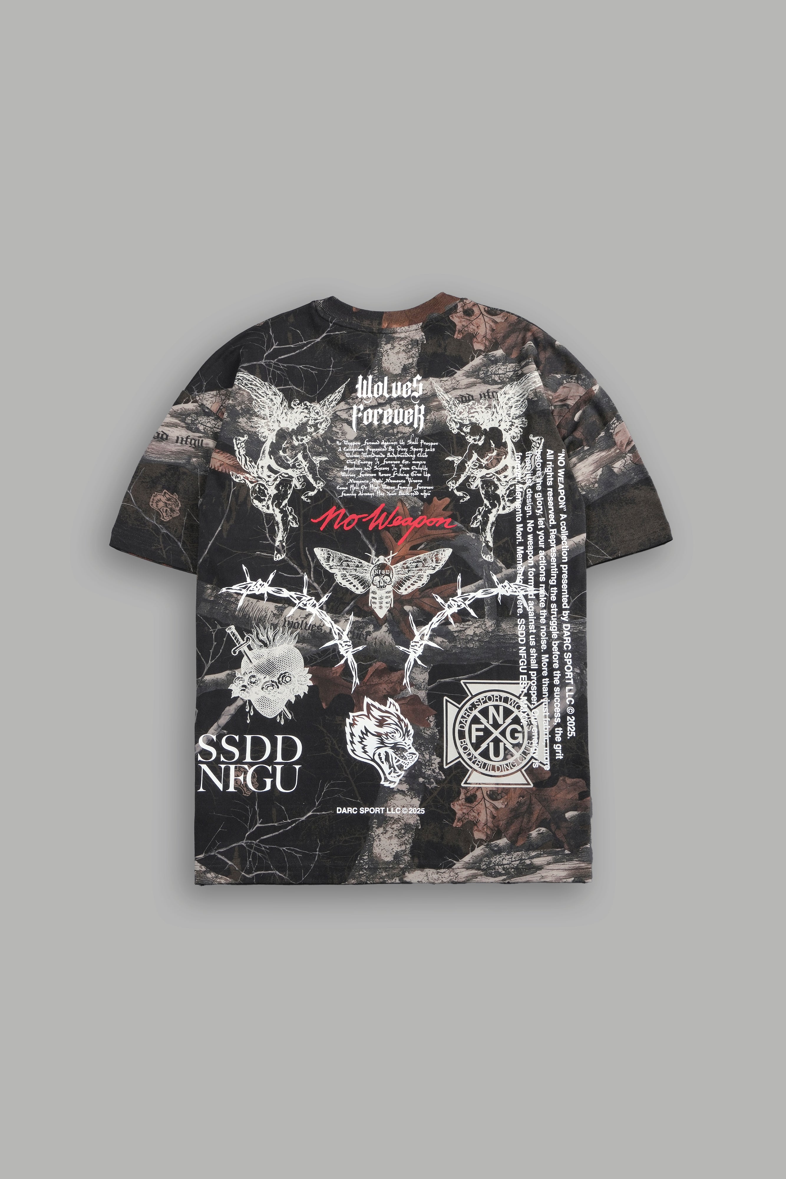 Darc Sport NO WEAPON 軋ん Raw Power Grey パーカー 