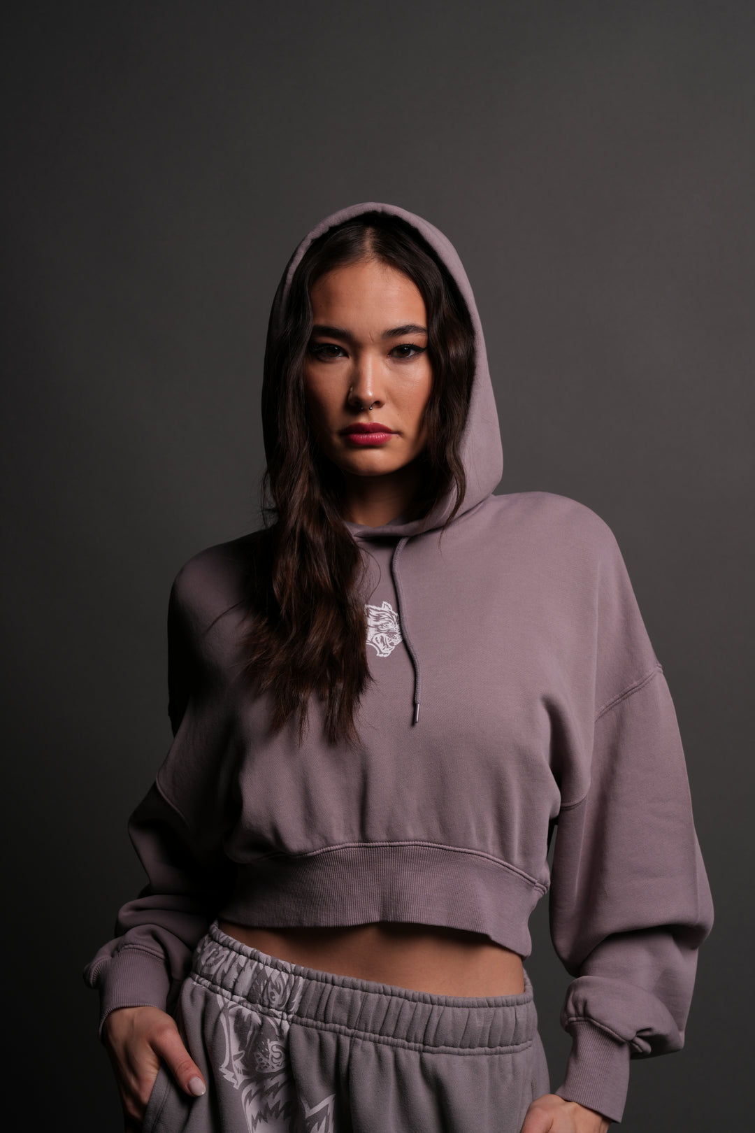 Icon "Ava" Hoodie in Pale Gray