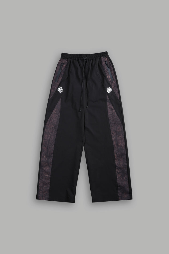 Dual Brolic Unisex Track Pants in Black Driftwood Forest Camo