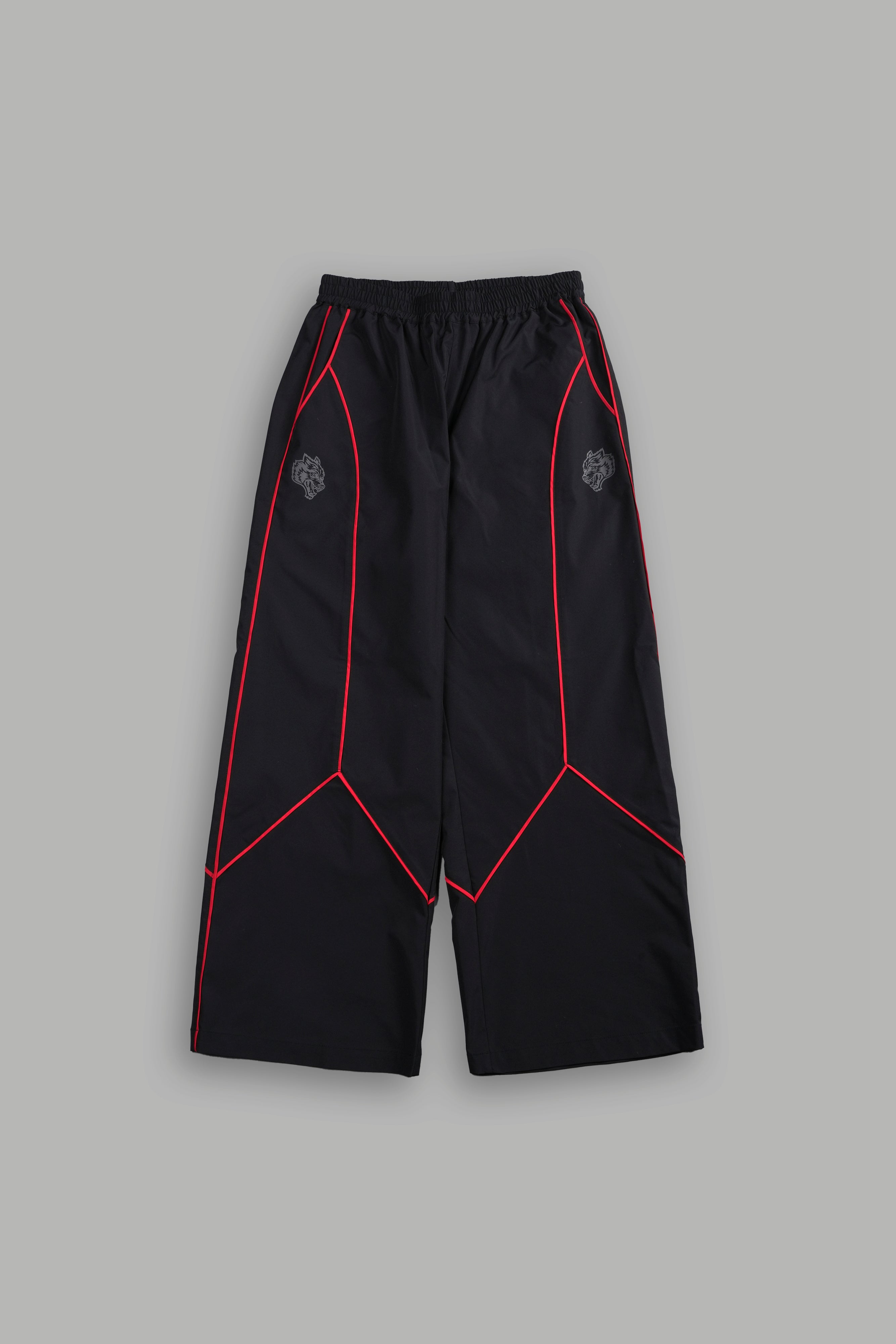 Dual Wolf She Quinn Track Pants in Black/Red