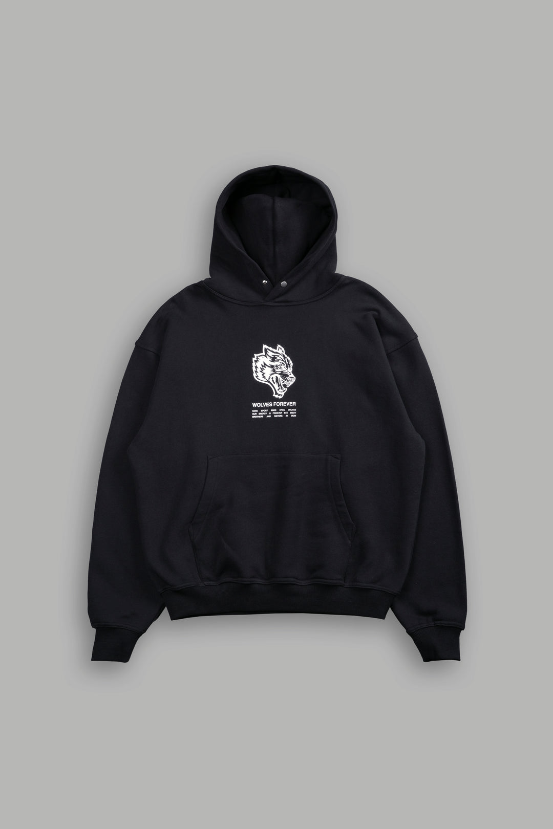 Wolves Have Your Back Unisex "Pierce" Hoodie in Black