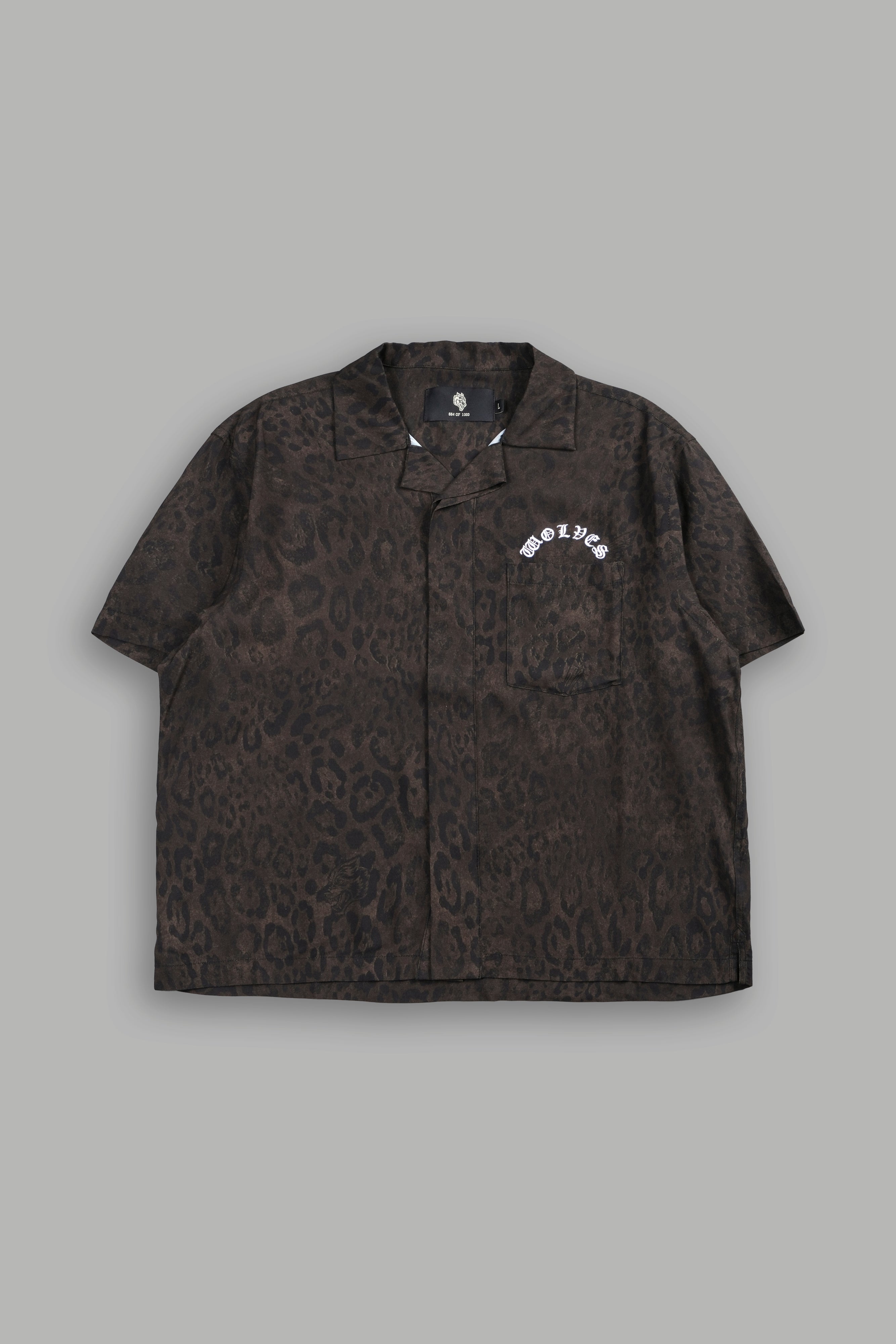 Chopper Romero Mid Length Button Up V2 in Darc Brown Leopard