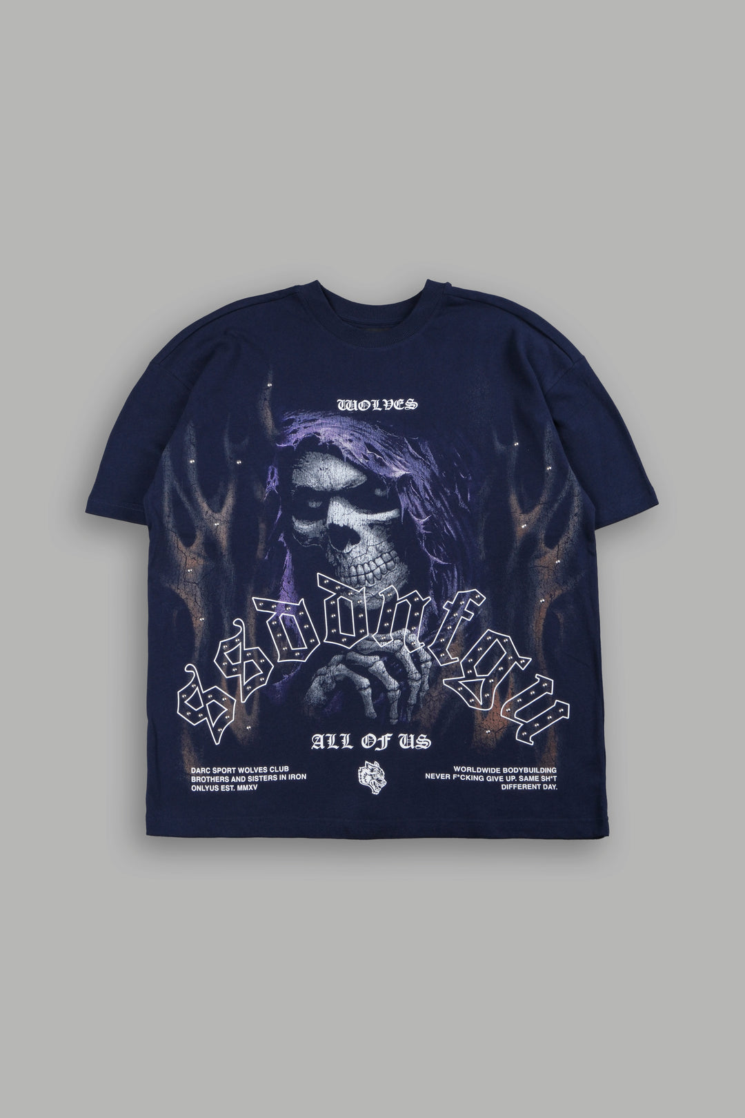 Reaper'S Calling Premium Oversized Tee In Navy