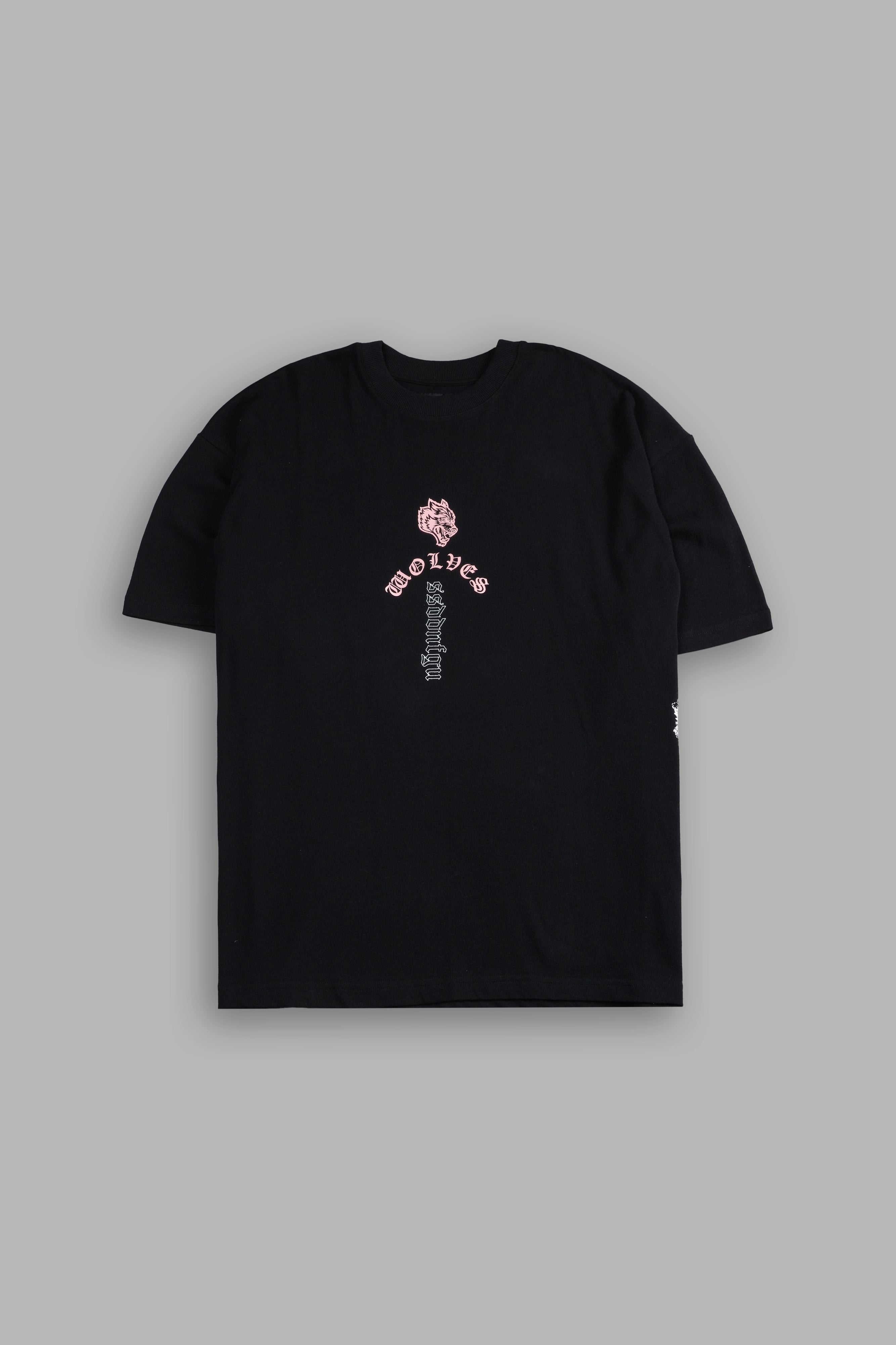 Won't Give Up "Premium" Oversized Tee in Black