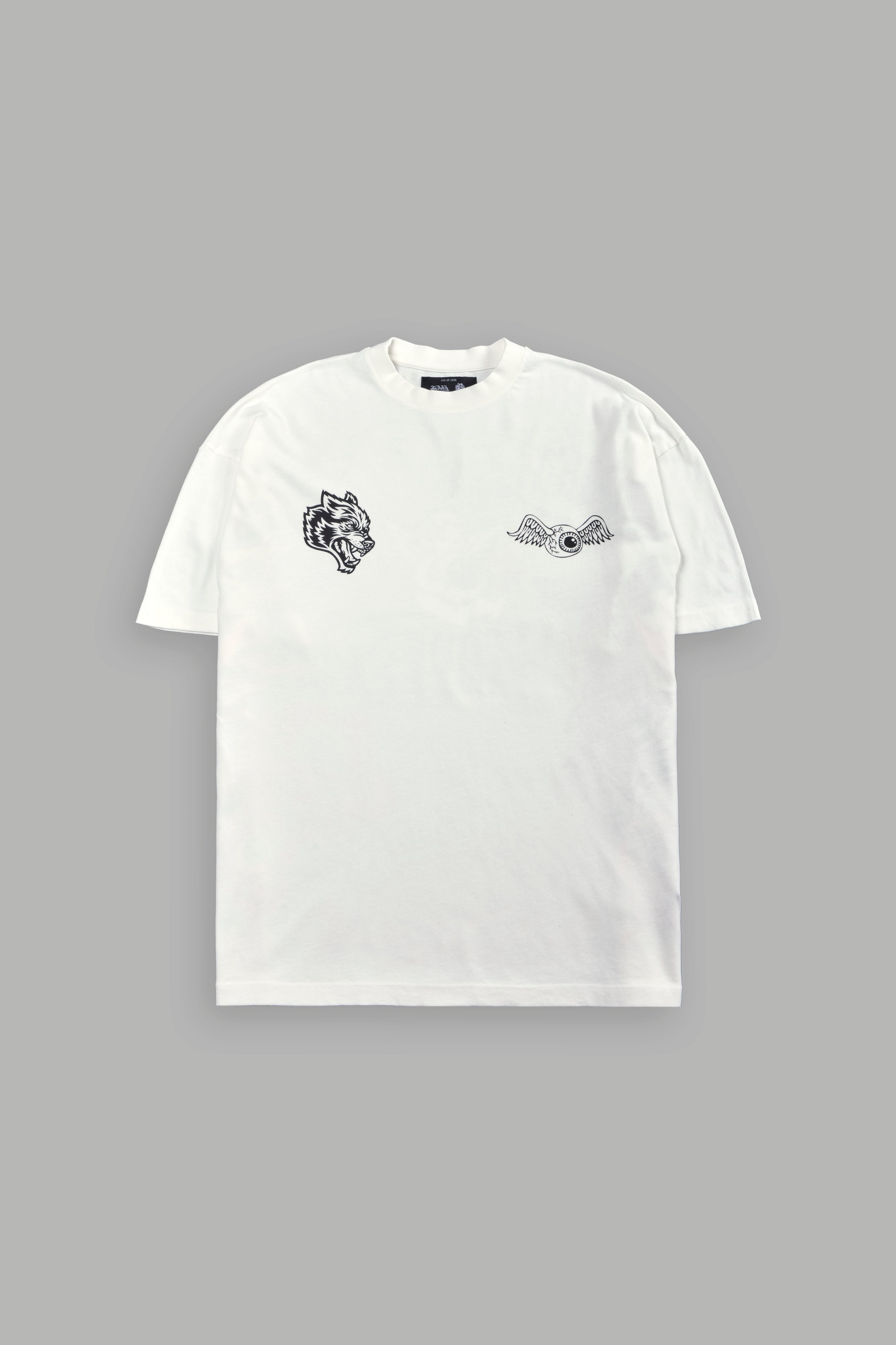 Kulture Klash Premium Oversized Tee in Cream