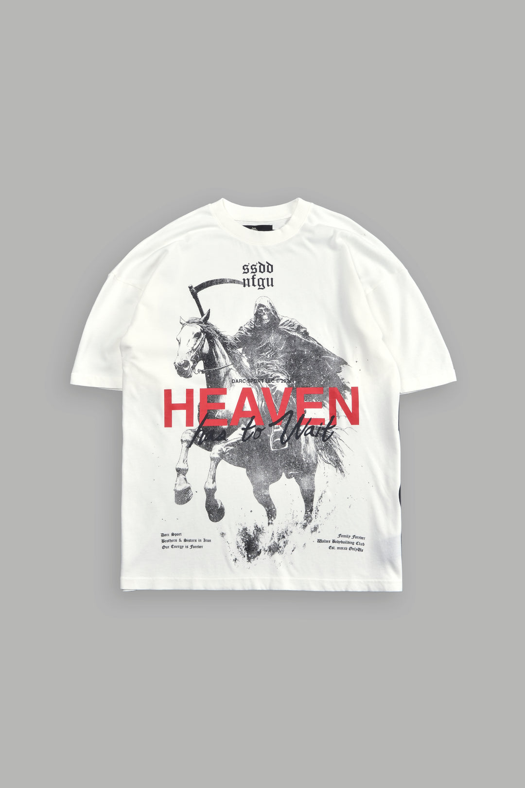 Ashen Horse "Premium" Oversized Tee in Cream