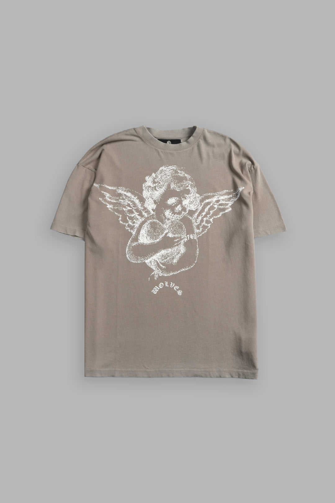 Shielded Heart Unisex "Premium" Oversized Tee in Taupe