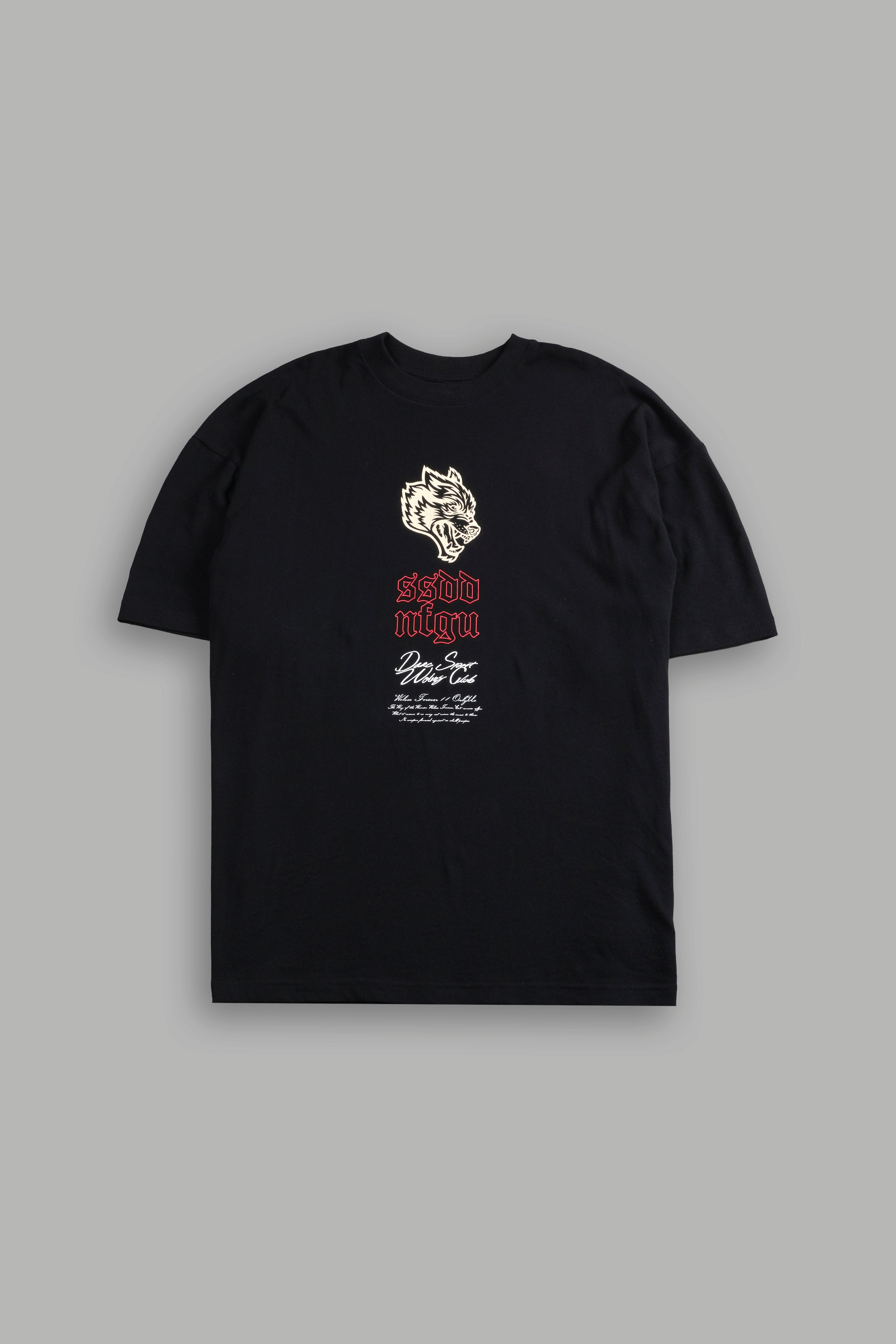 Reaper Blossom "Premium" Oversized Tee in Black