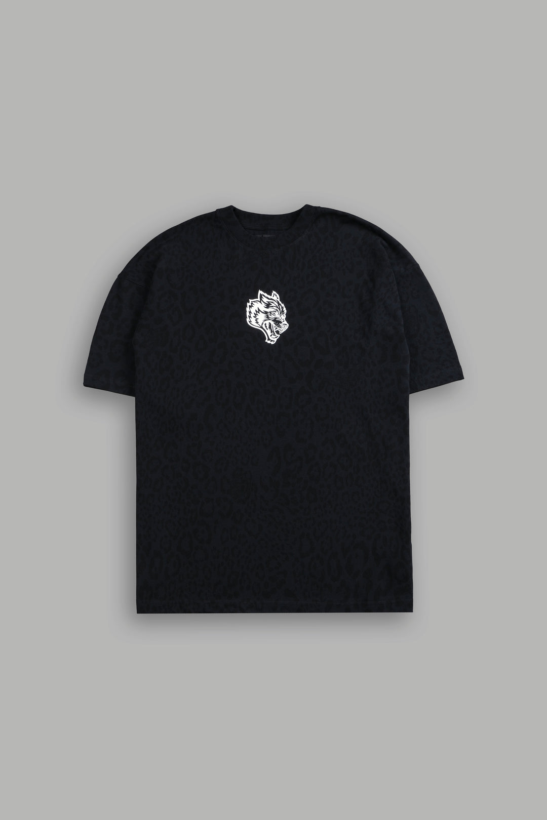 Big Wolf Loyalty "Premium" Oversized Tee in Charcoal Leopard