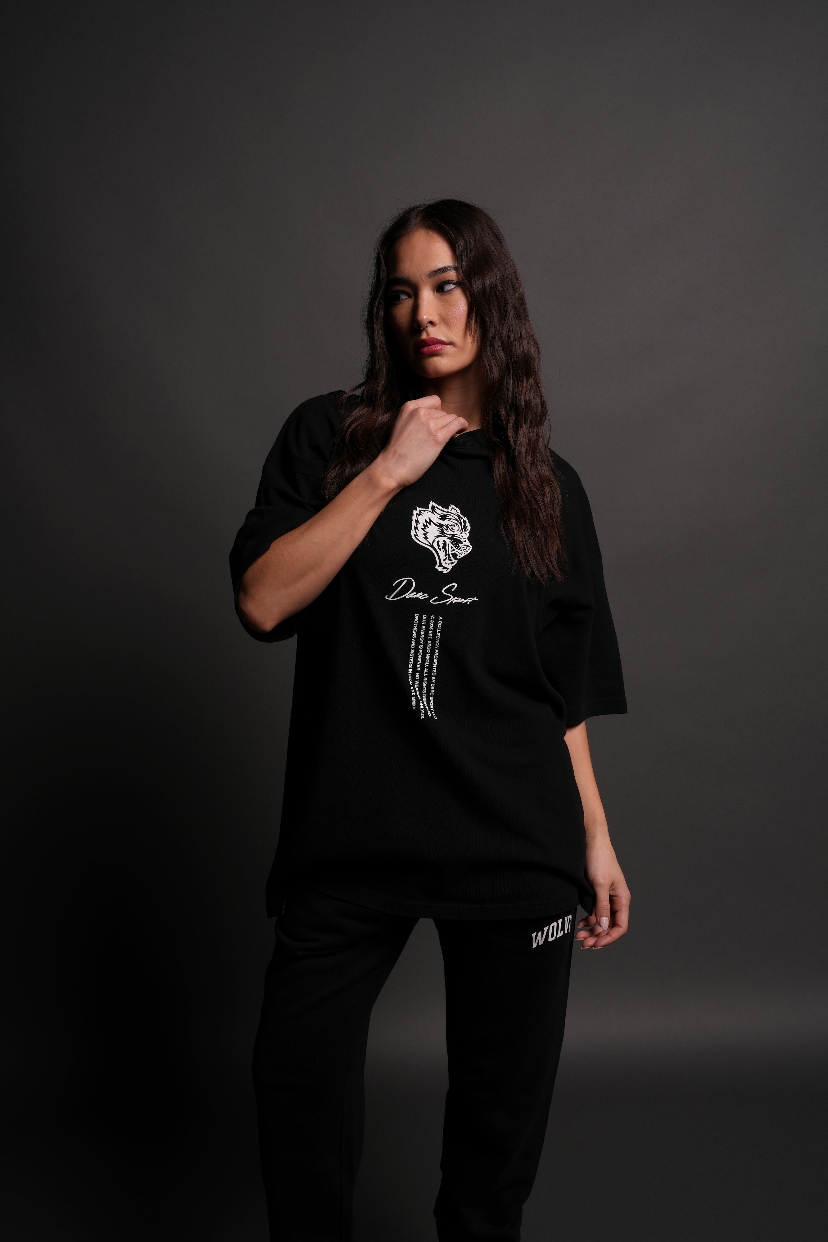 Soul Of Iron "Premium" Oversized Tee in Black