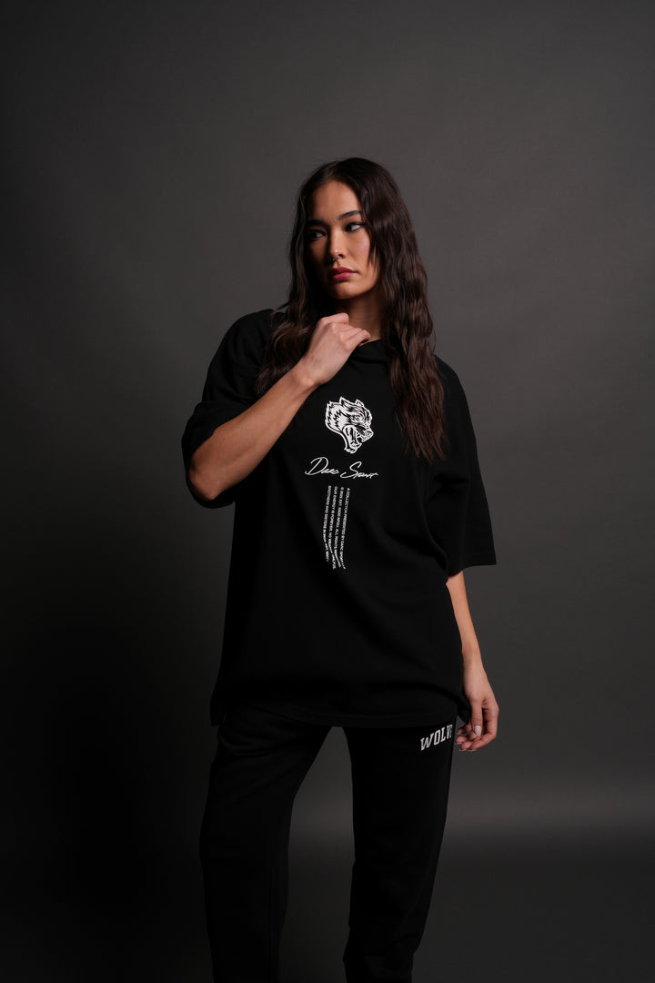 Soul Of Iron "Premium" Oversized Tee in Black