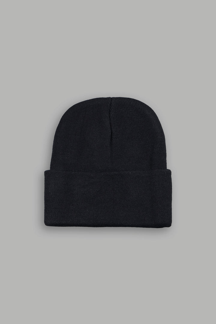Wolves Script Work Hard Beanie in Black