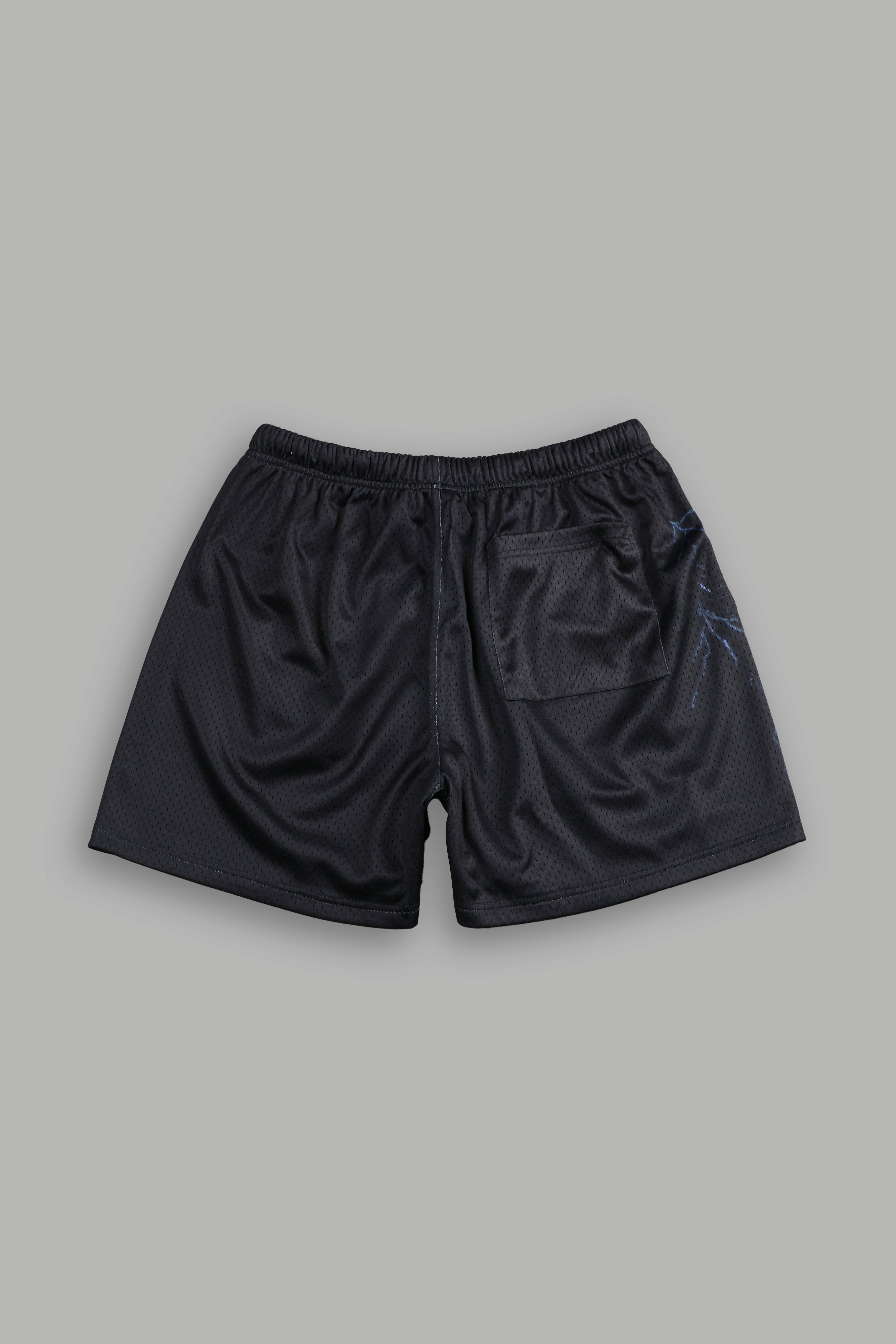 Eye Of The Beast Mesh Shorts in Black