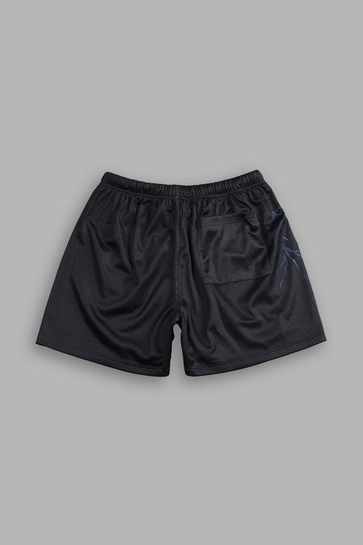 Eye Of The Beast Mesh Shorts in Black