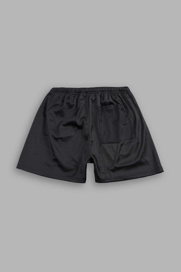 Wolf Chopper Mesh Shorts in Black