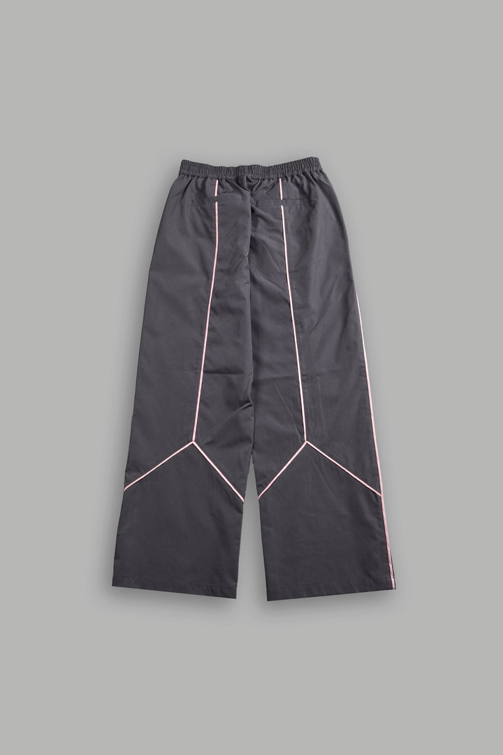 Dual Wolf Quinn Track Pants in Wolf Gray/Cherry Blossom