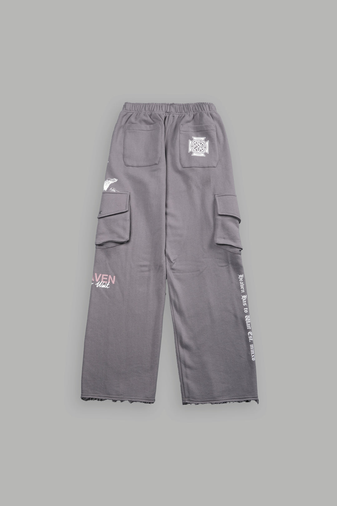 Guardian Cherub She Big Cozy Cargo Sweats in Dove Gray