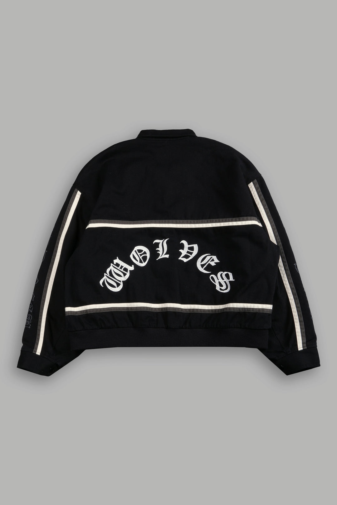 Wolves Club Chopper Big Moe Jacket in Black/Cream/Wolf Gray