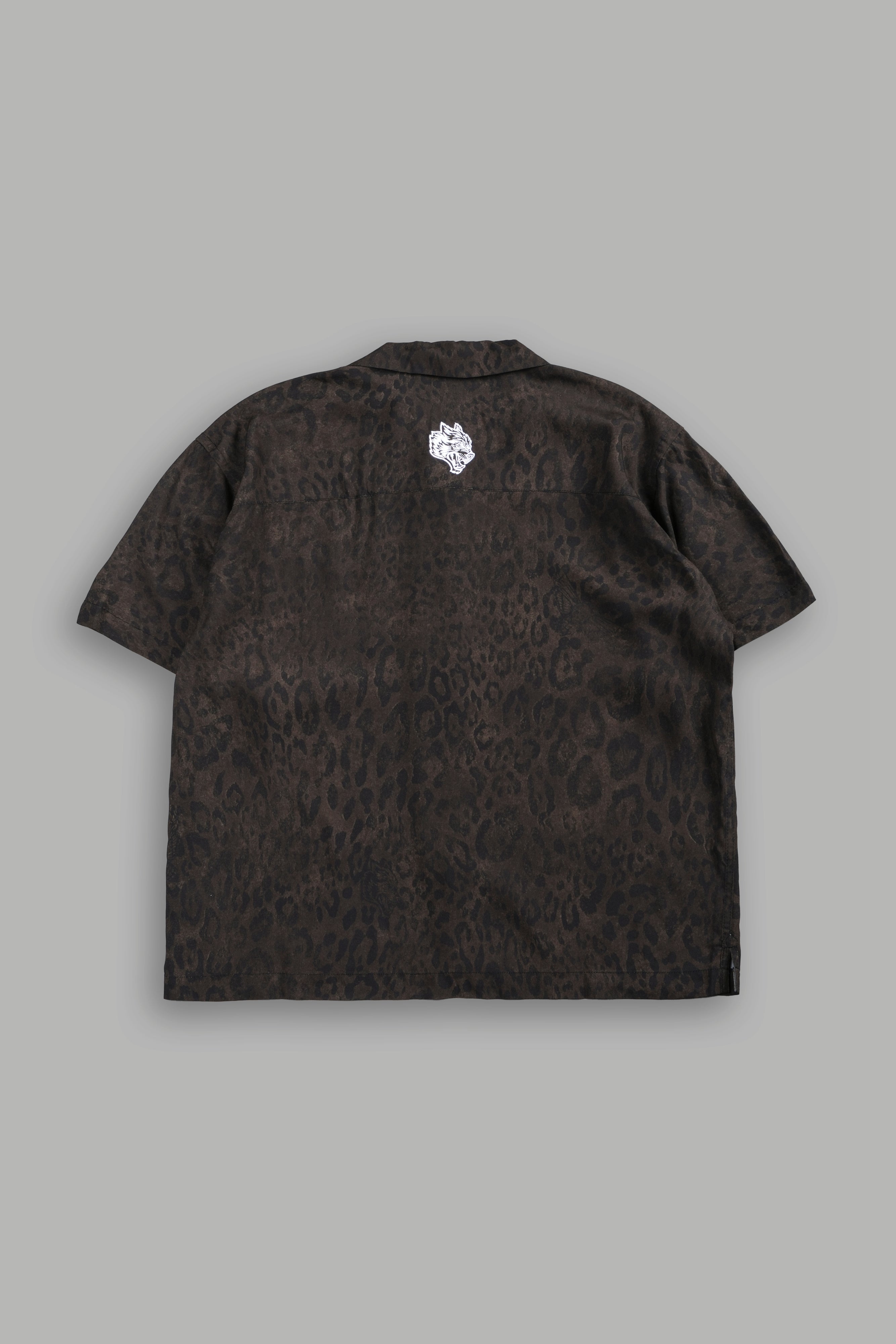 Chopper Romero Mid Length Button Up V2 in Darc Brown Leopard