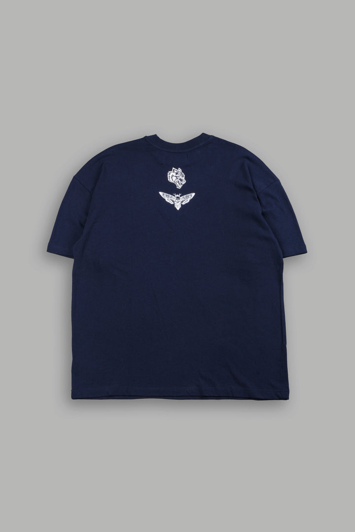 Reaper'S Calling Premium Oversized Tee In Navy