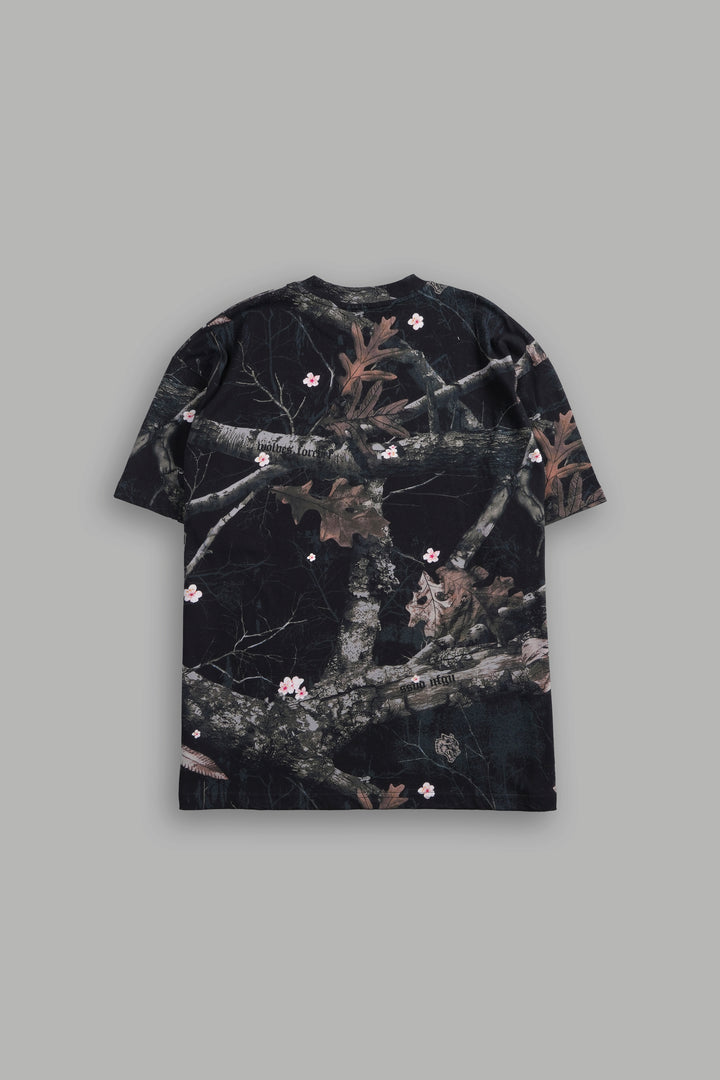 Wolves Code "Premium" Oversized Tee in Darc Blossom Woodland Camo