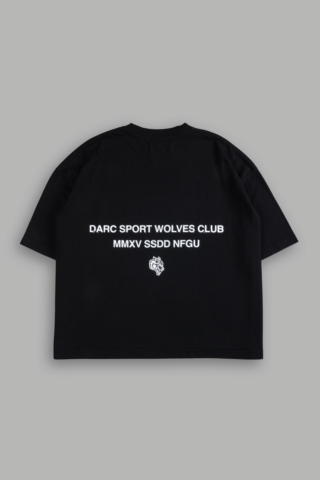 Corazon Sagrado Grunge "Box Cut" Tee in Black