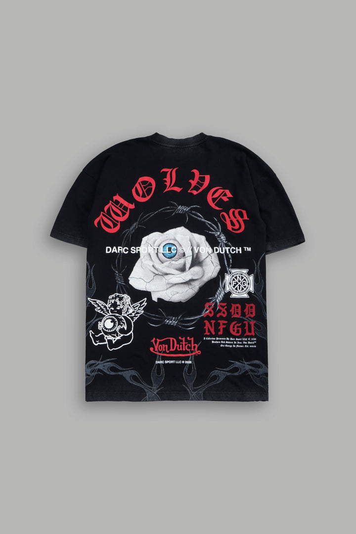 Eye Of The Beholder V2 Premium Oversized Tee in Black
