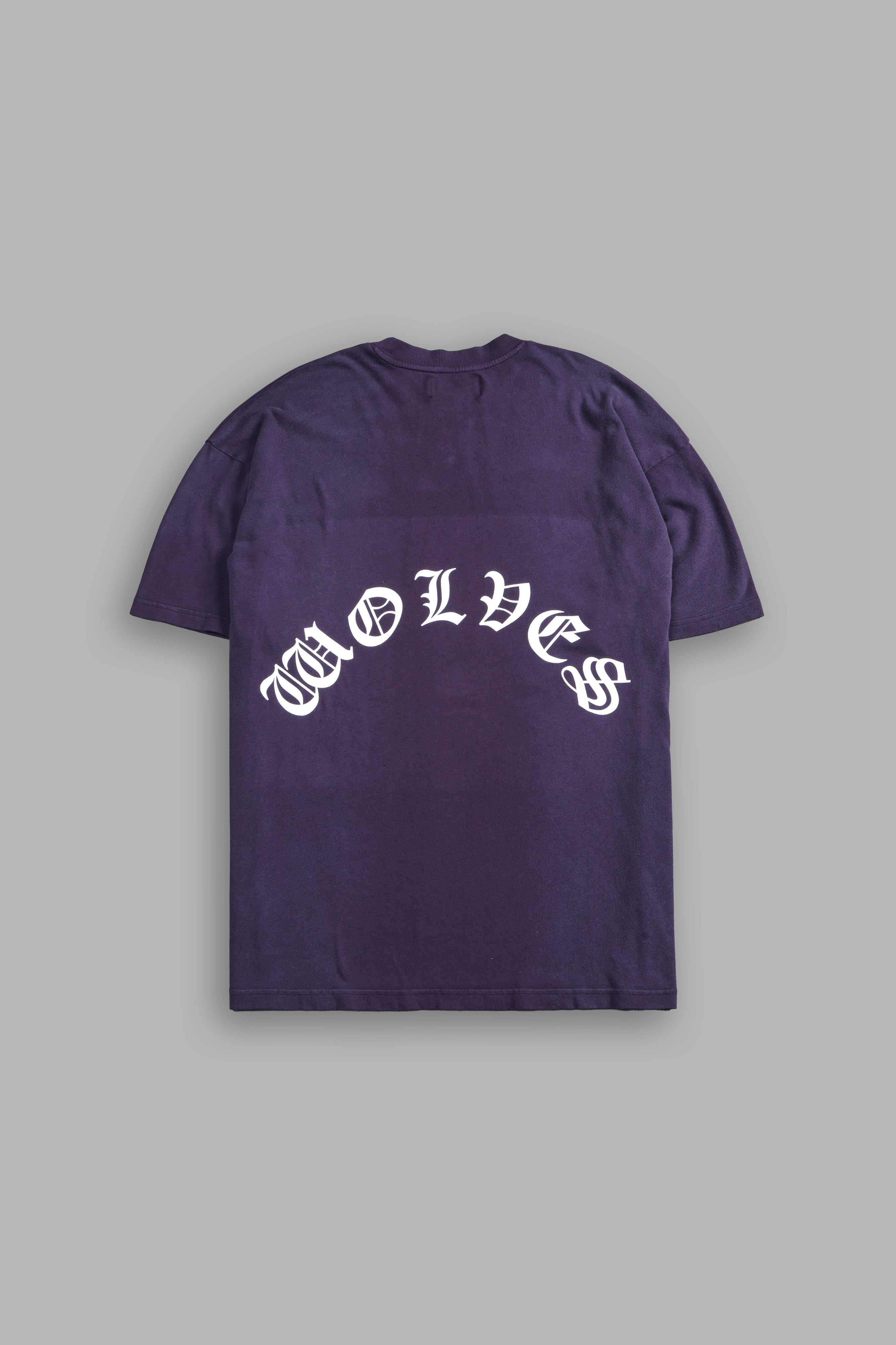Chrome Wolf "Premium" Oversized Tee in Phantom Purple Inverted Sun Fade