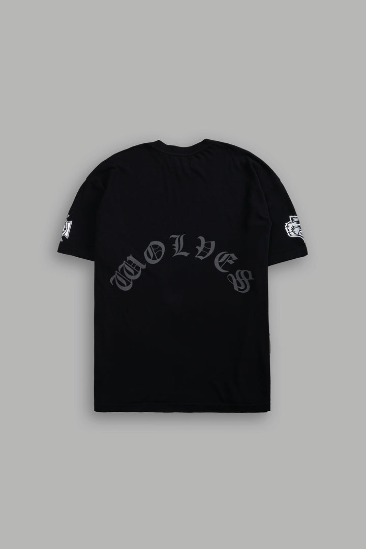 Our Clubs "Premium" Oversized Tee in Black/Black