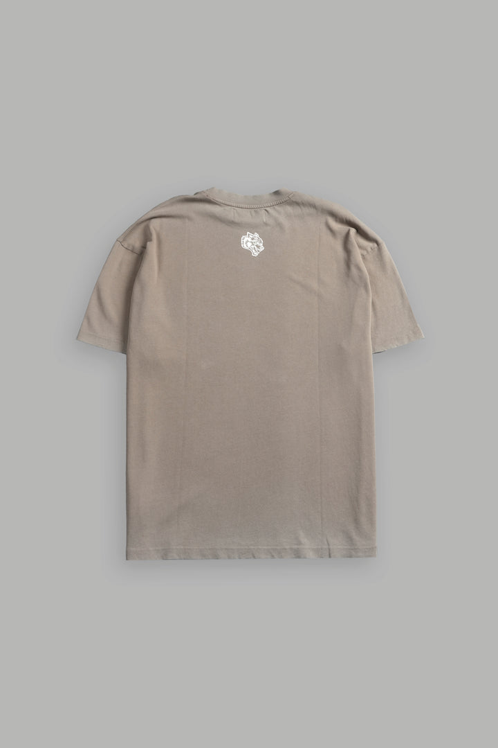 Shielded Heart Unisex "Premium" Oversized Tee in Taupe