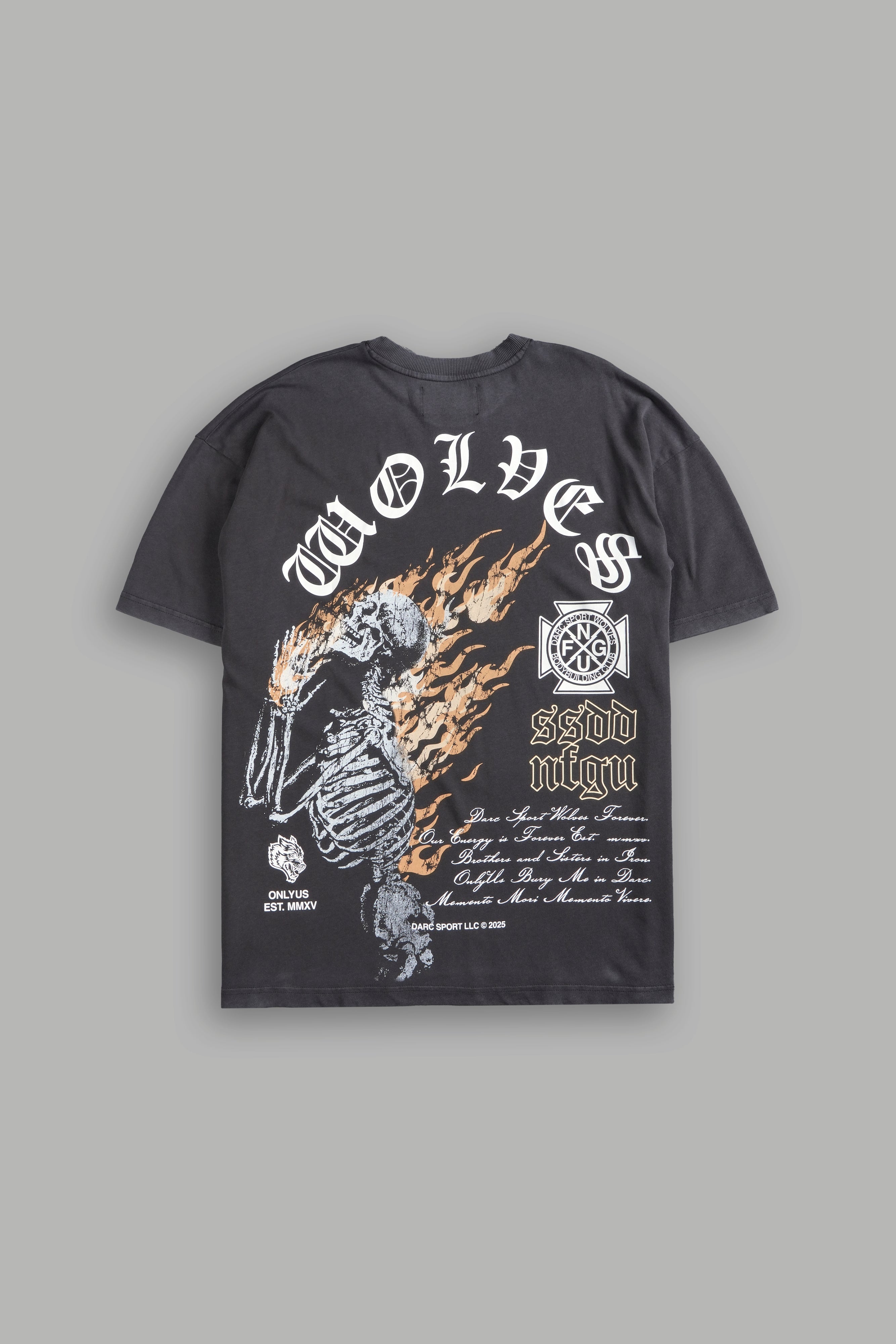 Resilient "Premium" Oversized Tee in Wolf Gray