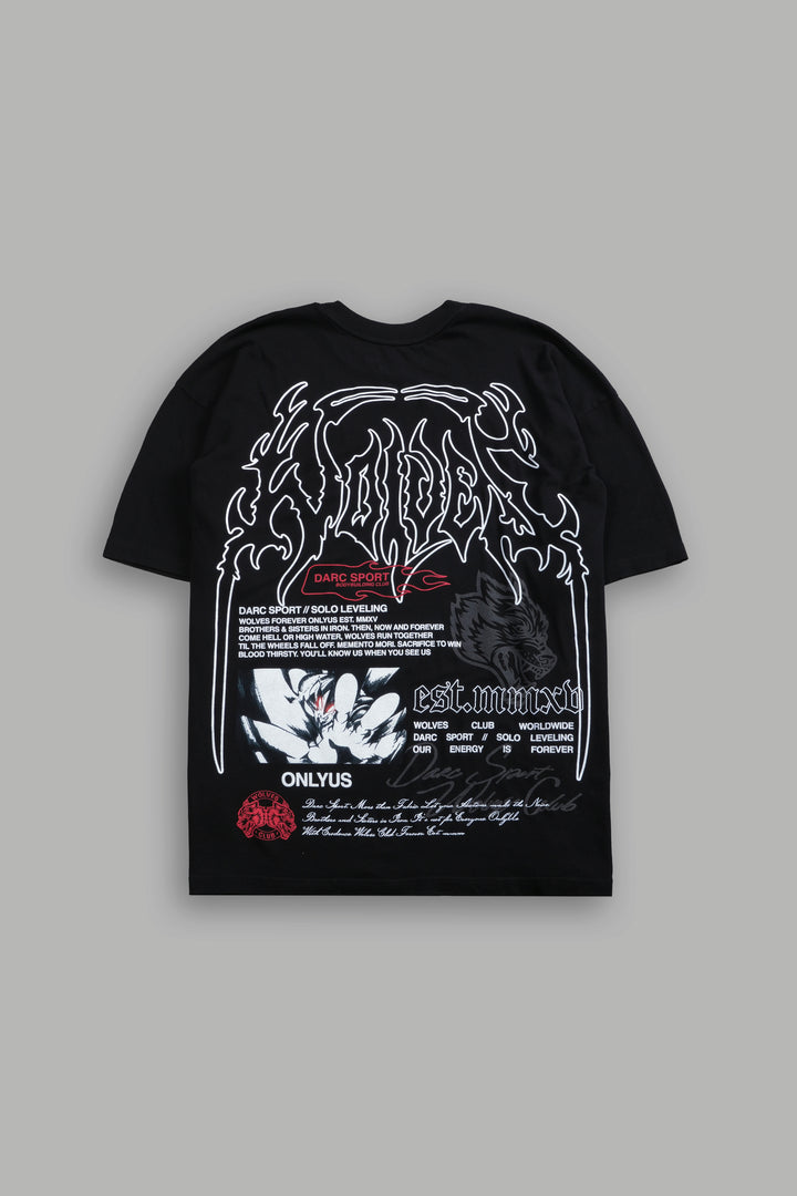 Ant King "Premium" Oversized Tee in Black