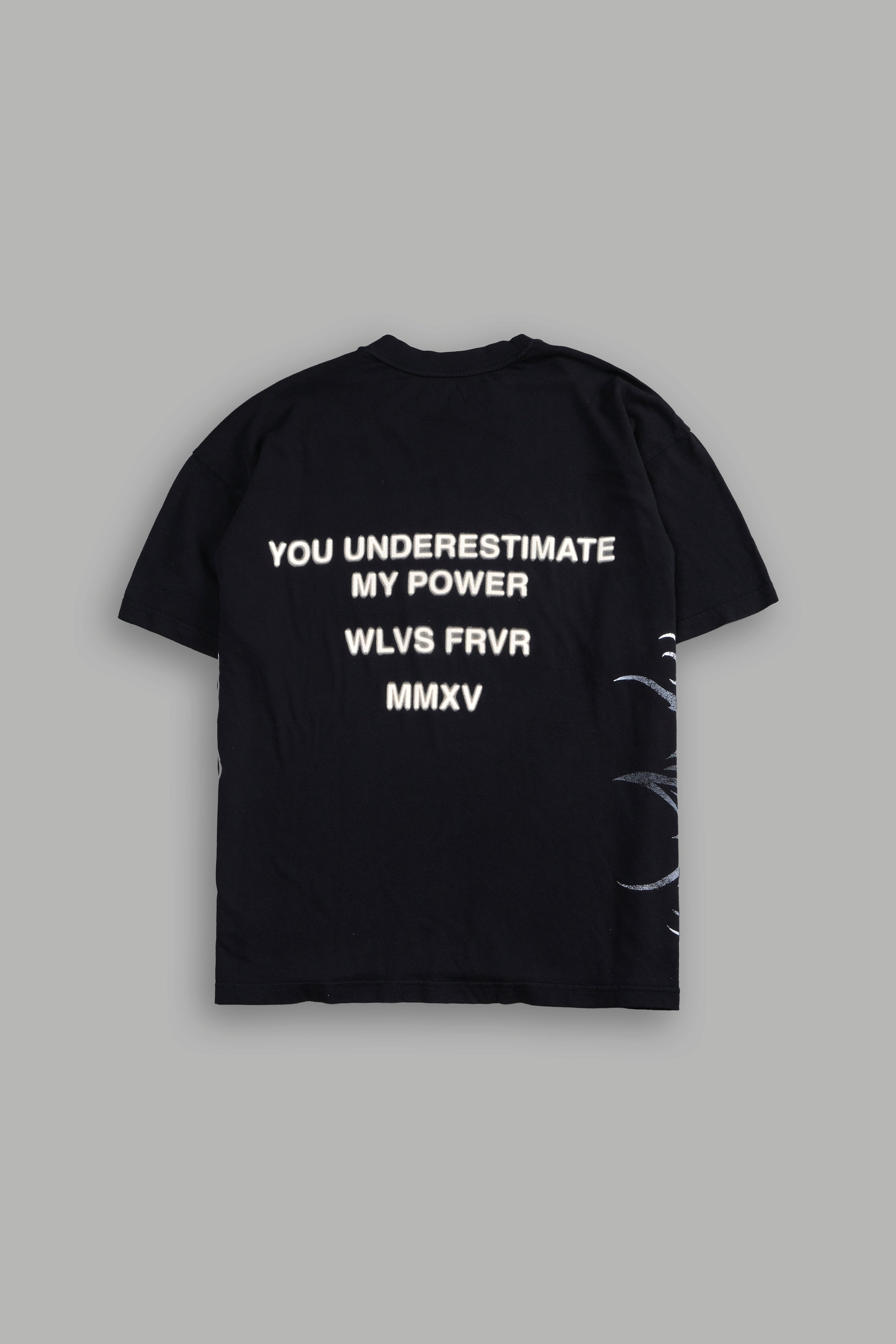 Revenge "Side By Side" Oversized Tee in Black