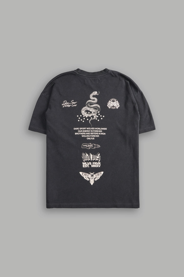Never Back Down "Pump Cover" Tee in Wolf Gray